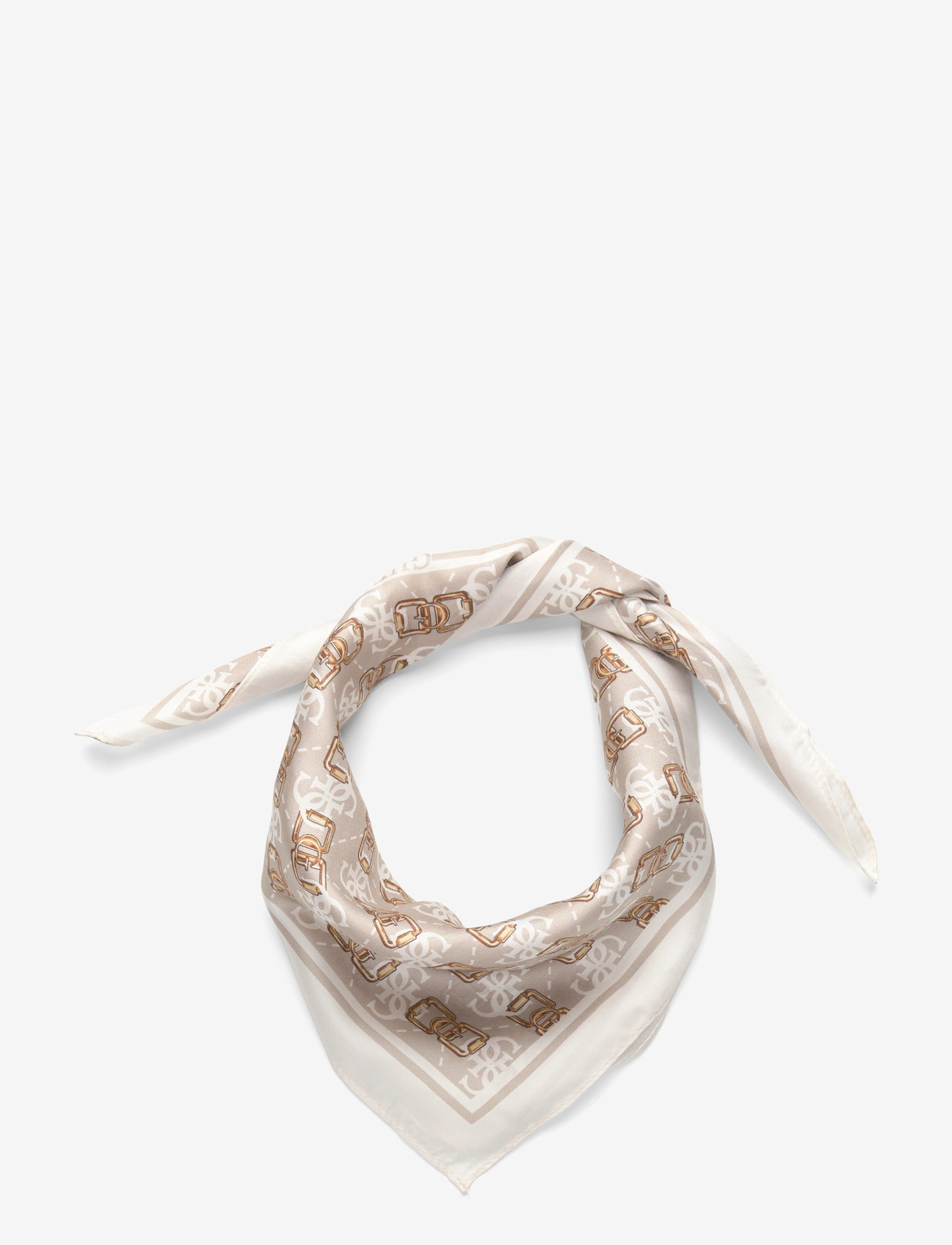 GUESS - KARNILLA LOGO FOULARD 53X53 - off white logo - 0
