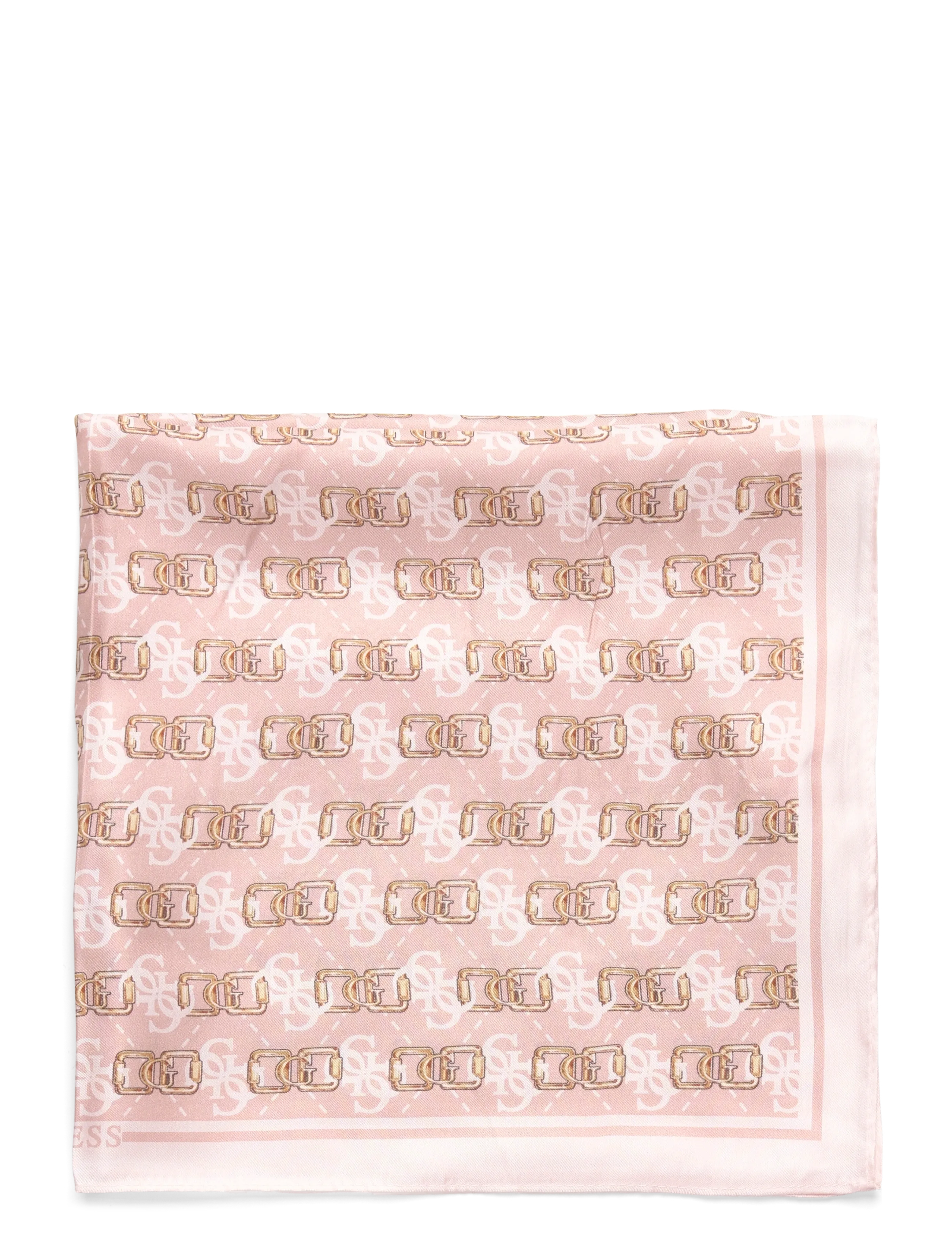 GUESS - KARNILLA LOGO FOULARD 53X53 - rose logo - 1
