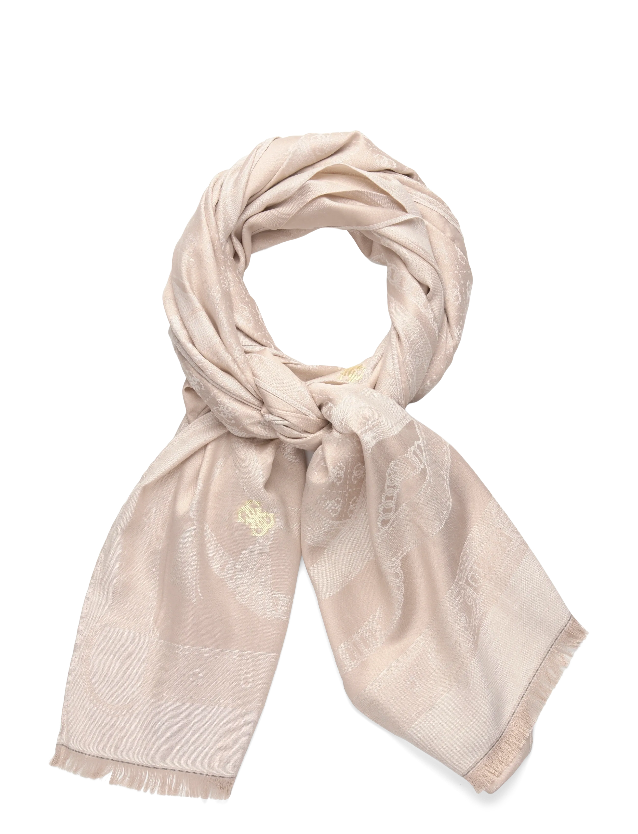 GUESS SCARF 65X180 - GUESS - LIGHT TAUPE / beige