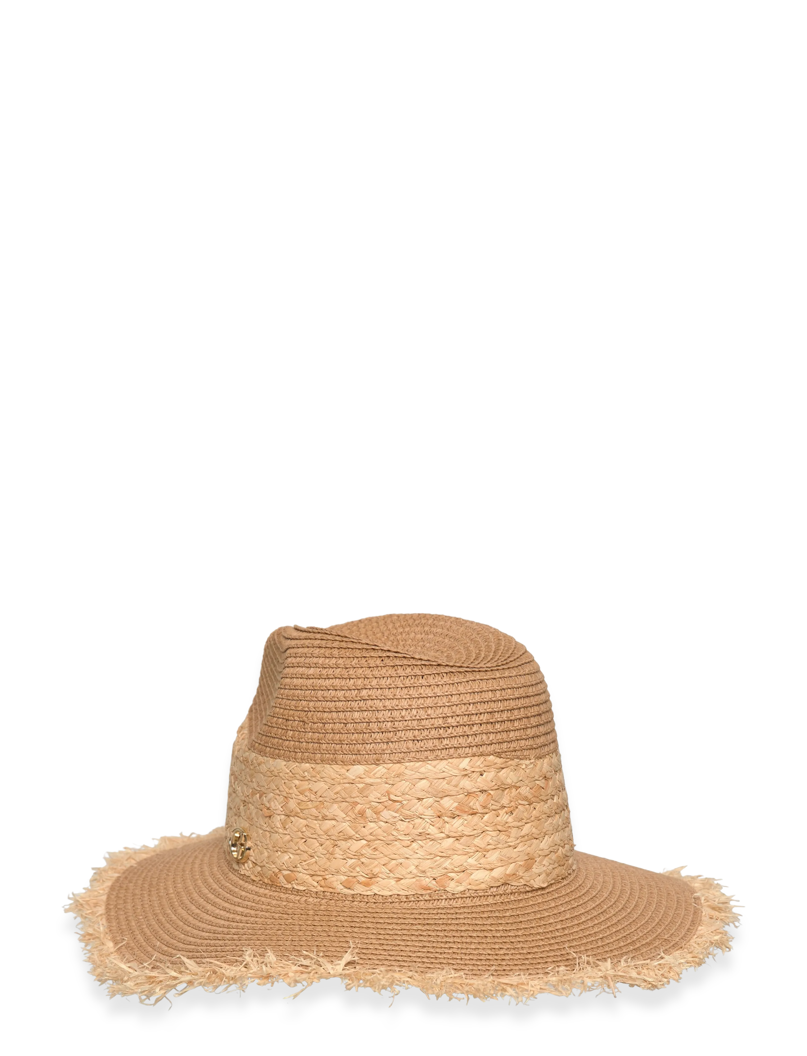GUESS - OFELIA RAFFIA FEDORA HAT - strohoeden - natural cognac - 1