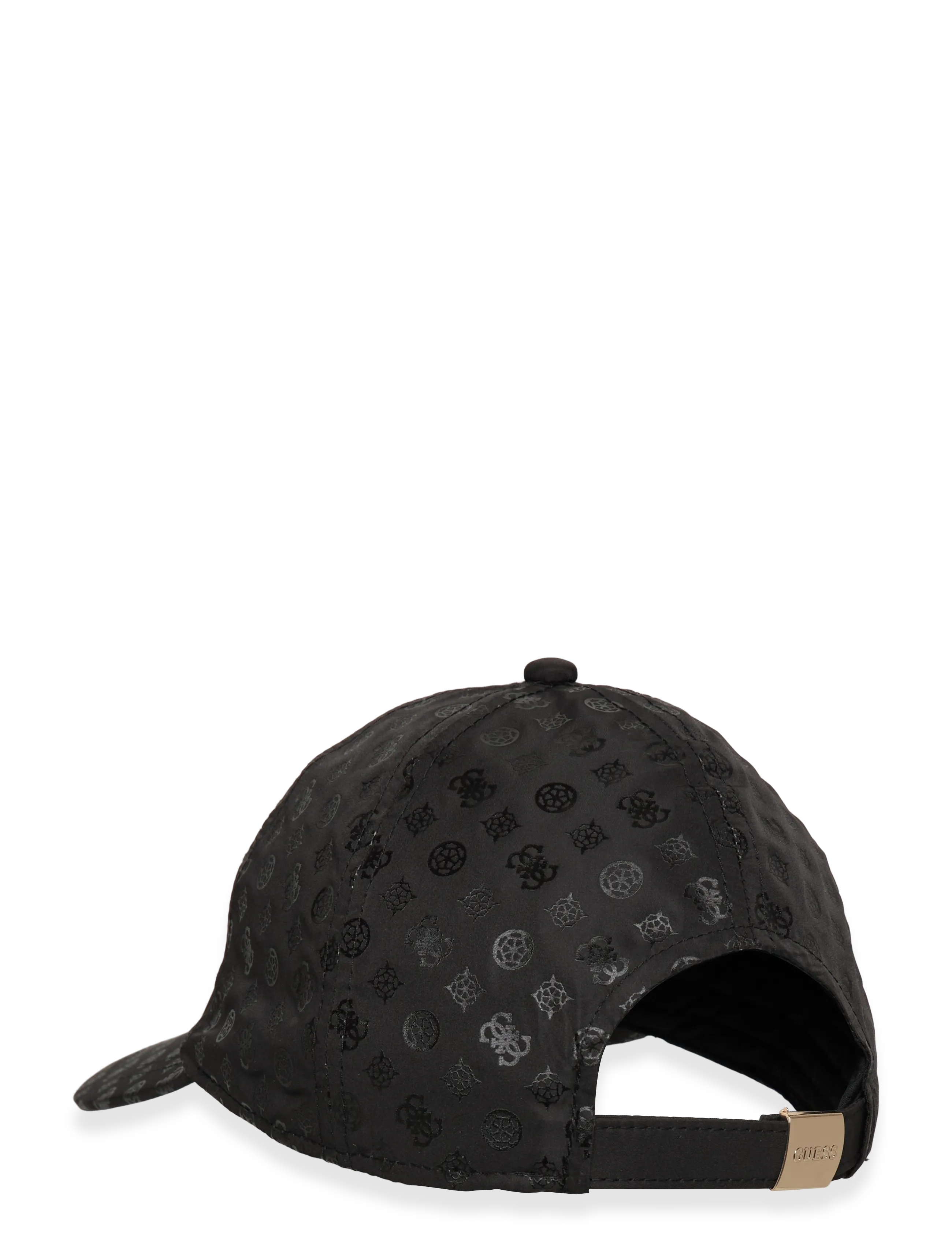 GUESS - ANISE SHINY PEONY BSEBALL HAT - caps - black logo - 1