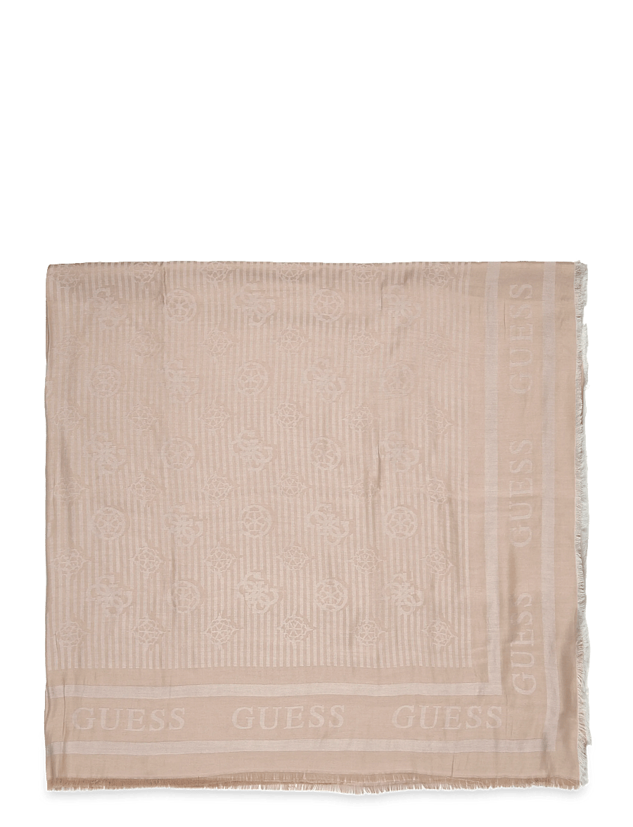 GUESS - ELLA LOGO JCQUD KEFIAH 130X130 - alltags-style - beige logo - 1