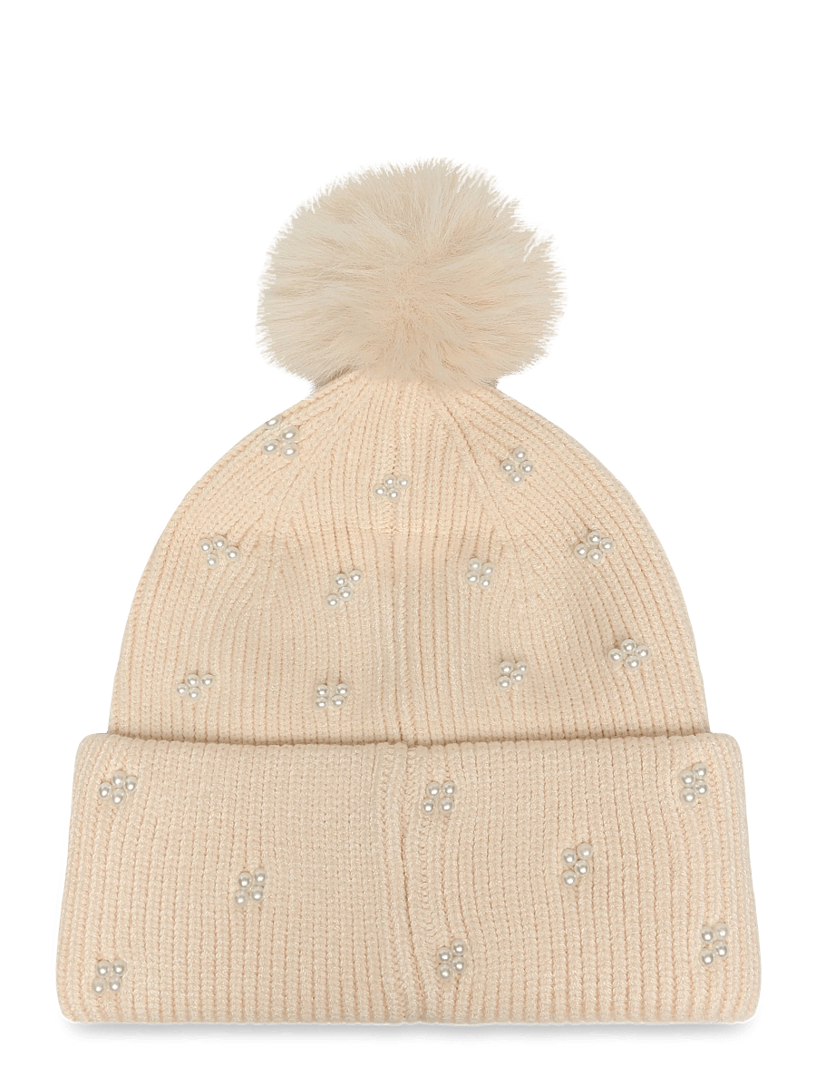 GUESS - KNITTED BEANIE - mützen - off white - 1