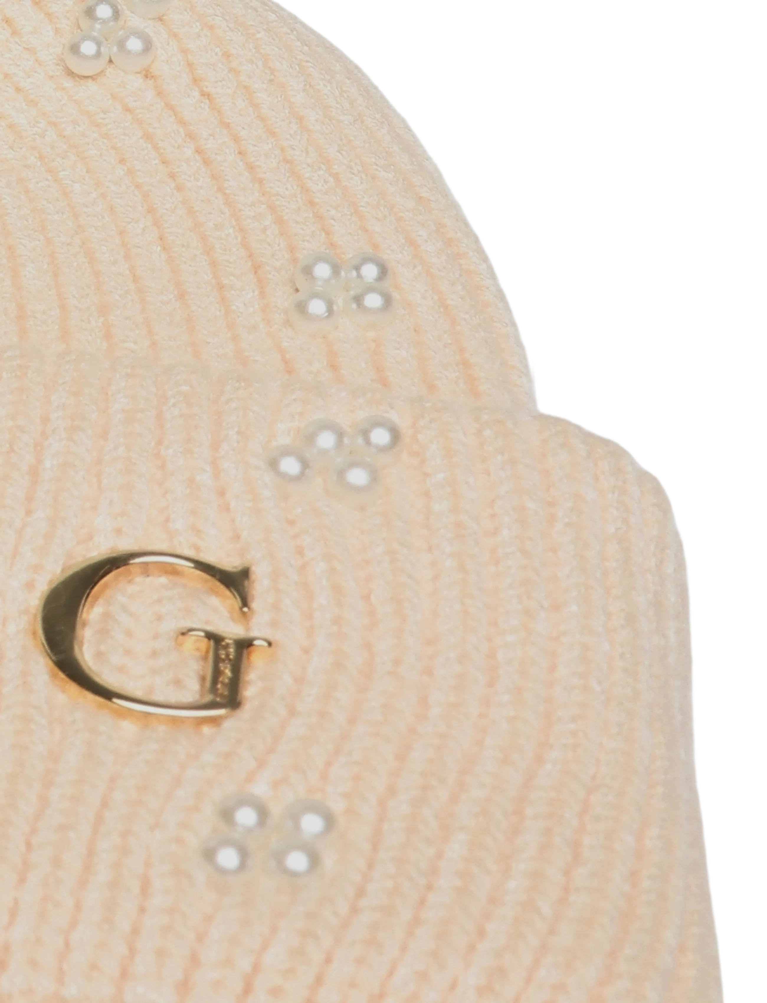 GUESS - KNITTED BEANIE - mützen - off white - 2