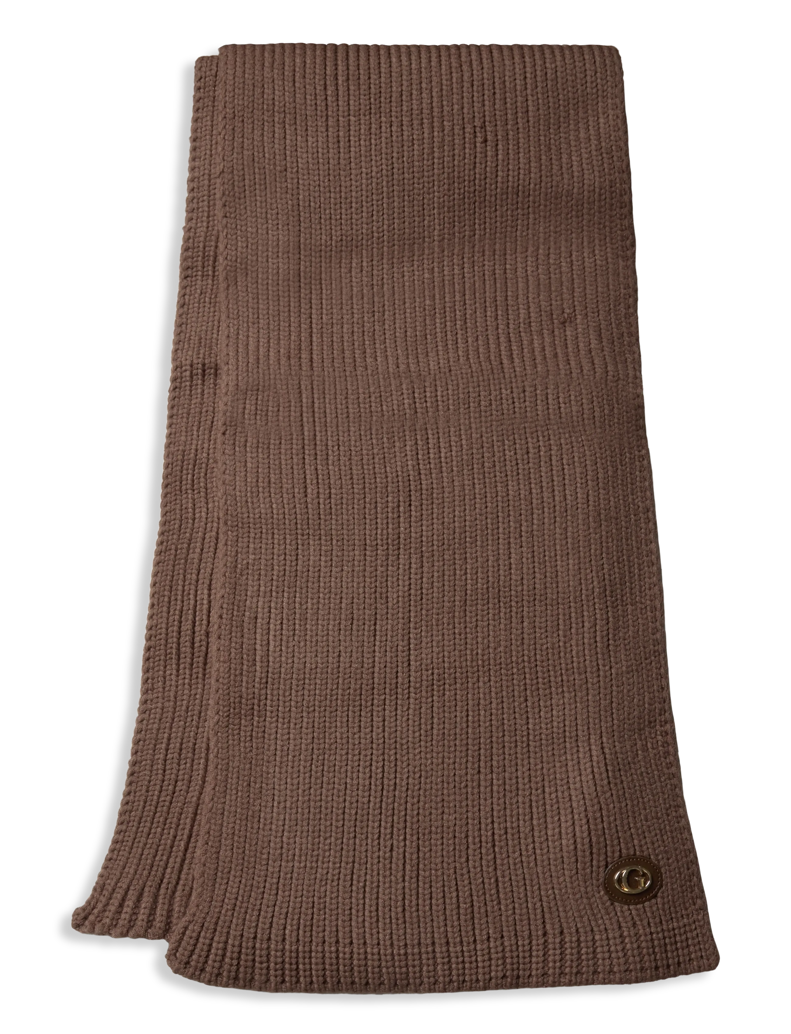 GUESS KNITTED SCARF - Accessoires - ESPRESSO / brown
