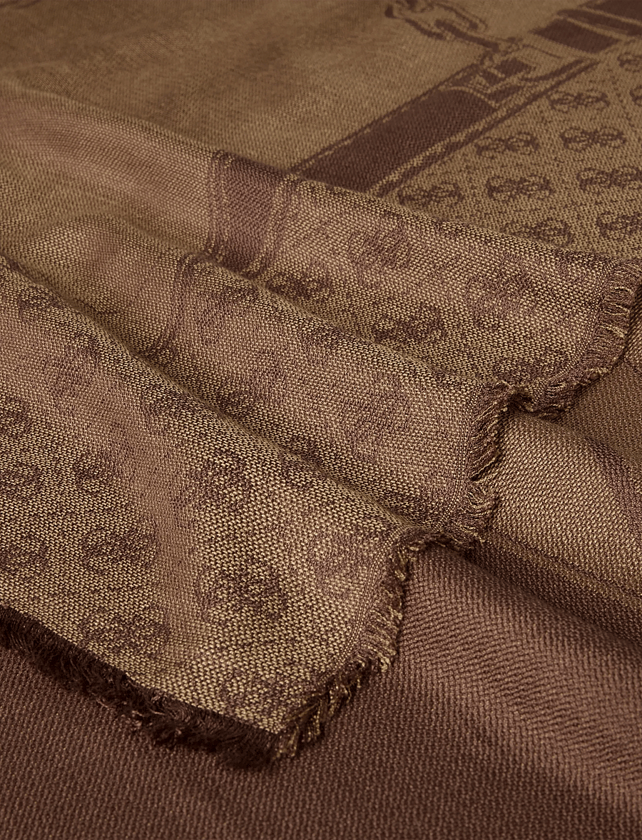 GUESS - CAMDEN 120X120CM JCQURD KEFIAH - sjalar - espresso - 2