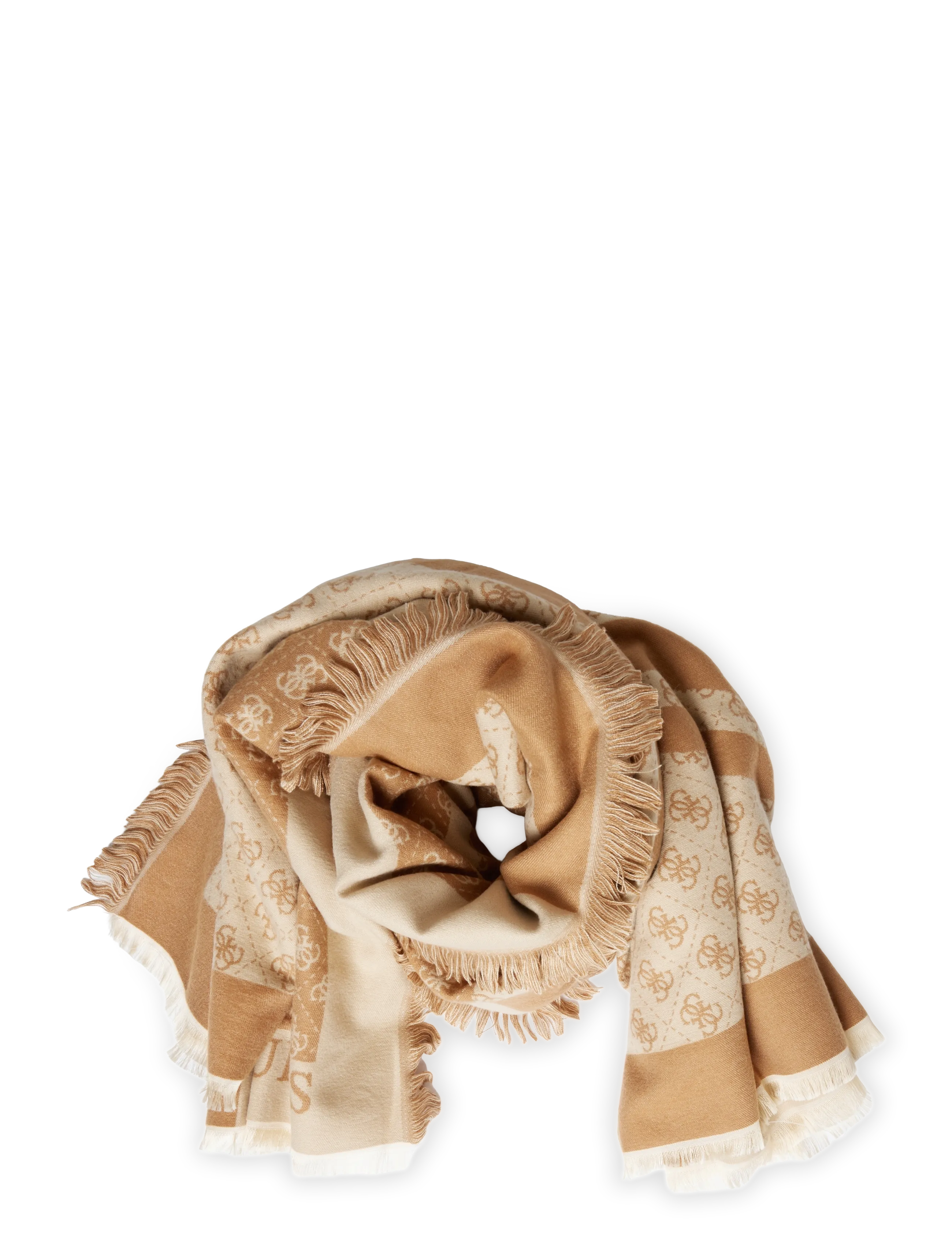 GUESS NOELLE II 130X135 JCQRD KEFIAH - GUESS - LATTE LOGO / beige