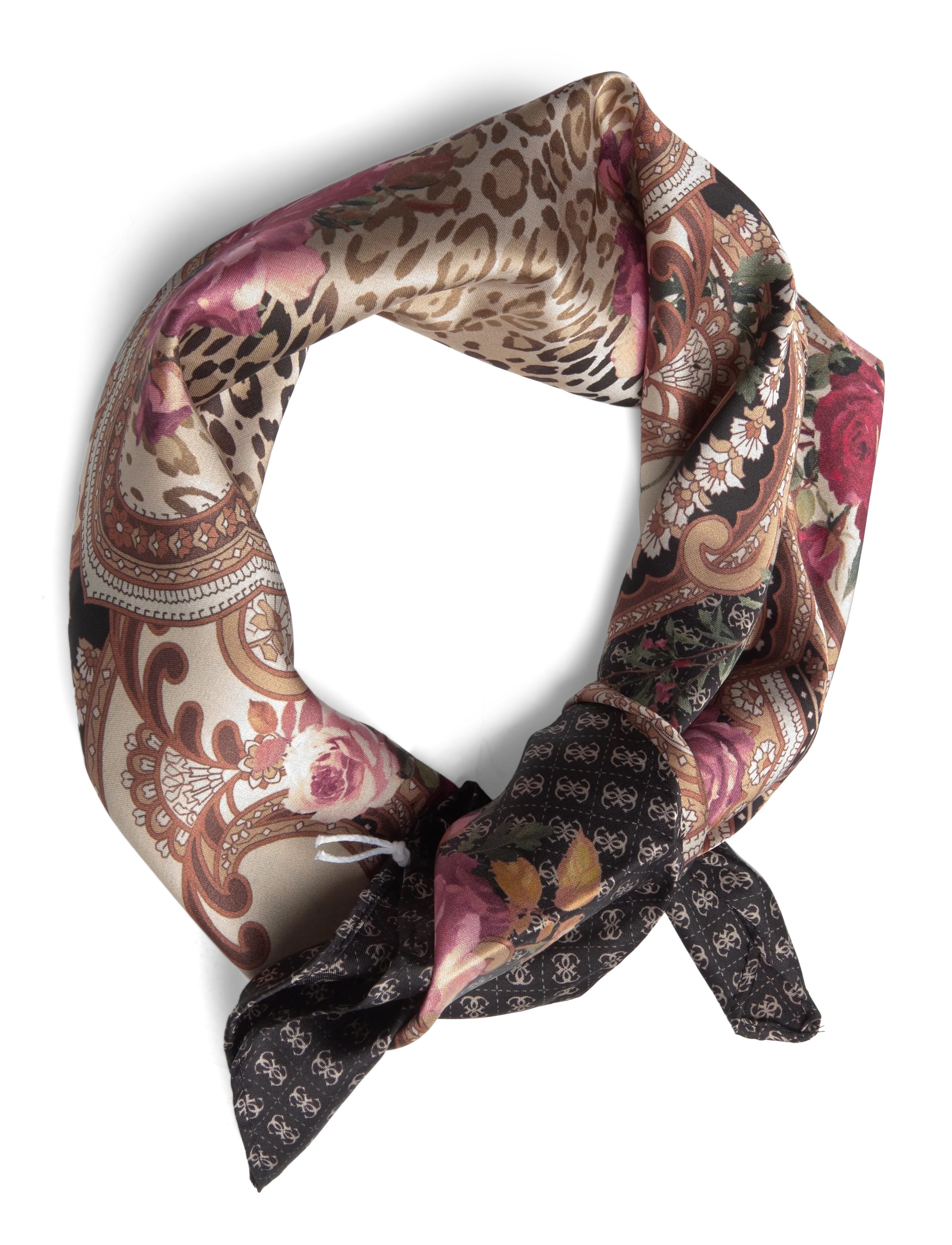 GUESS 53 X 53 CM SQUARE FOULARD - Accessoarer - BLACK / multi