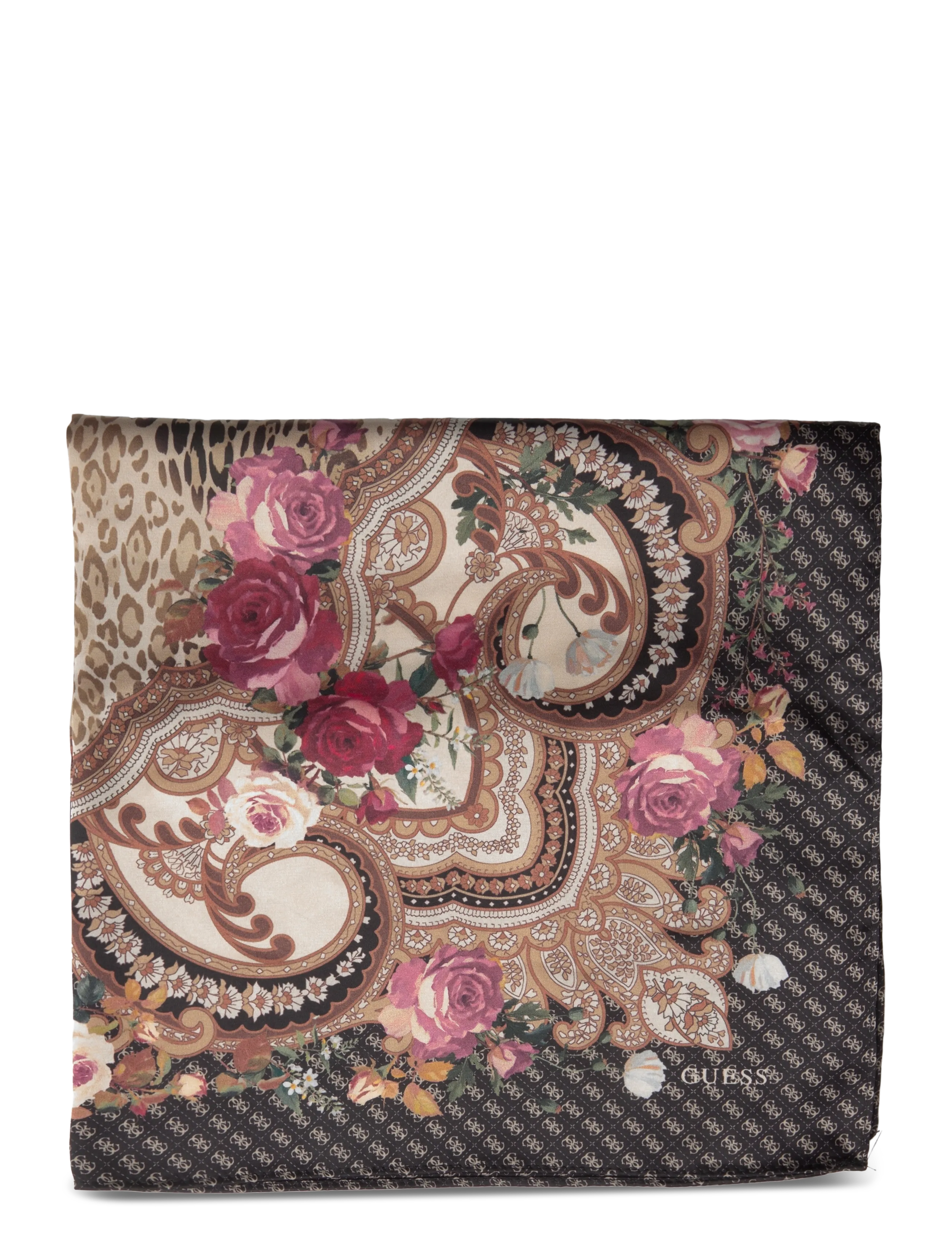 GUESS - 53 X 53 CM SQUARE FOULARD - sjalar - black - 1