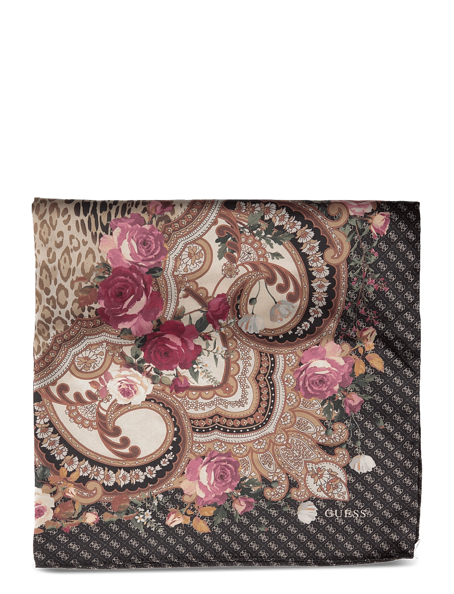 GUESS - 53 X 53 CM SQUARE FOULARD - sjalar - black - 1