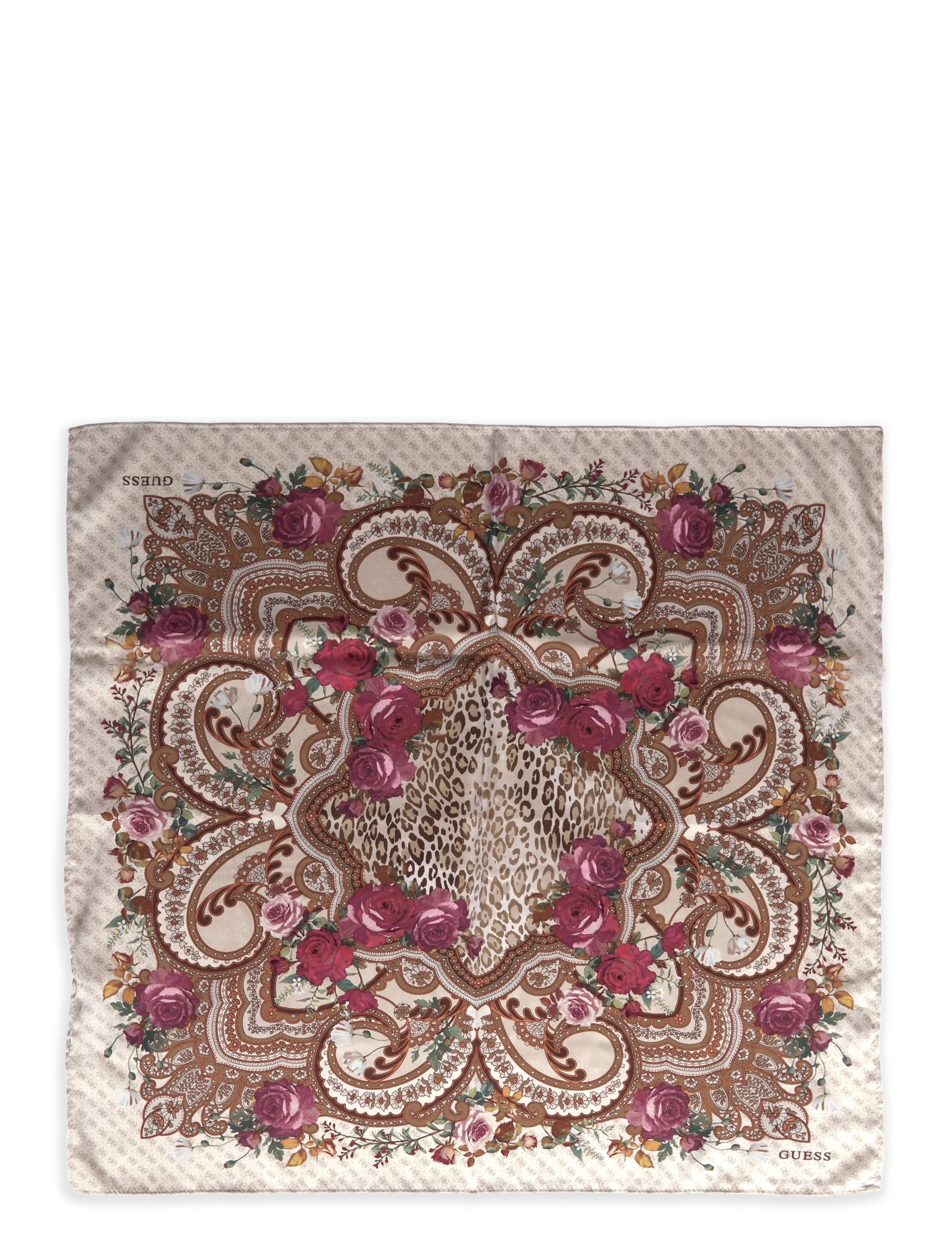 GUESS 53 X 53 CM SQUARE FOULARD - Kollektioner - BONE / cream