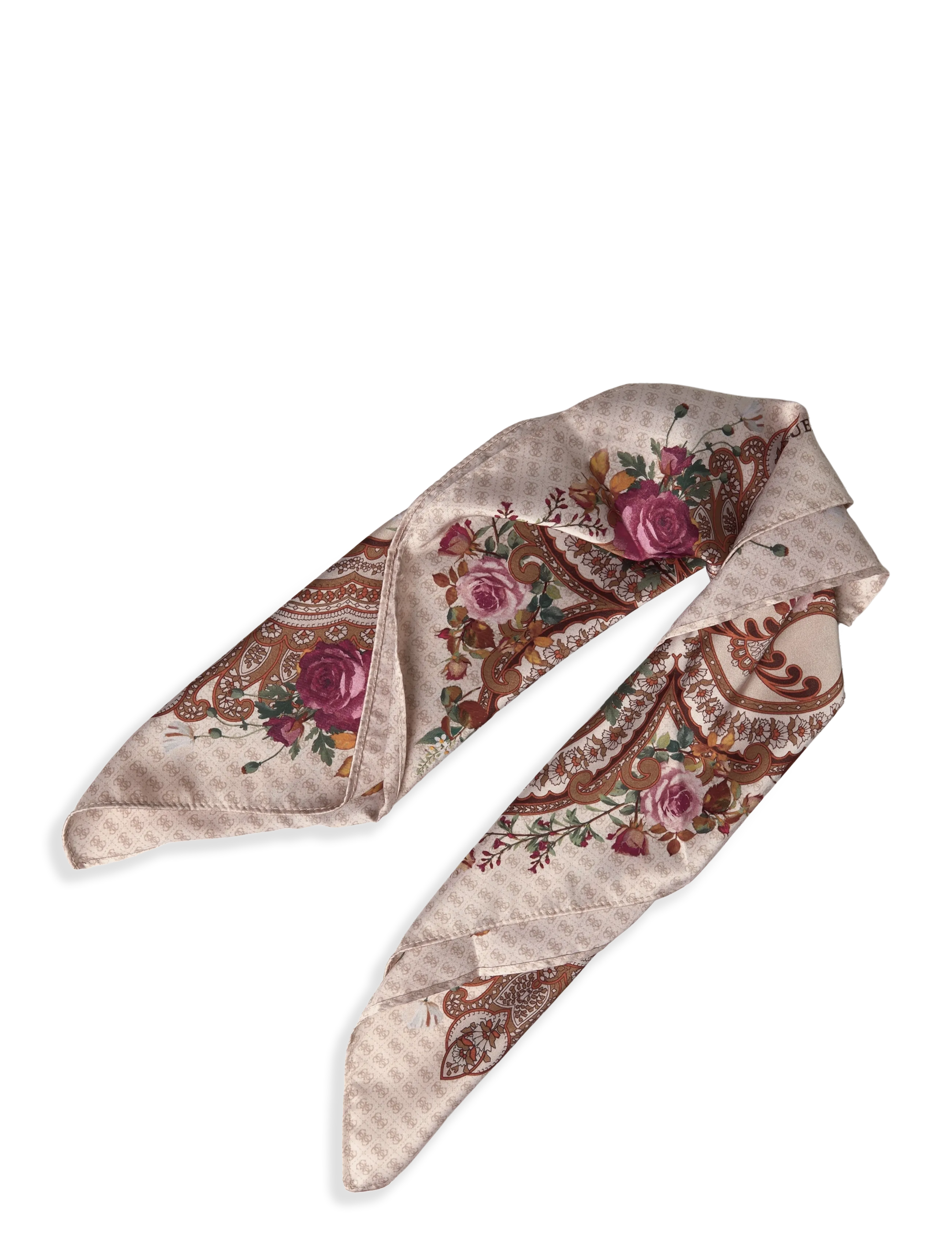 GUESS - 53 X 53 CM SQUARE FOULARD - sjalar - bone - 1