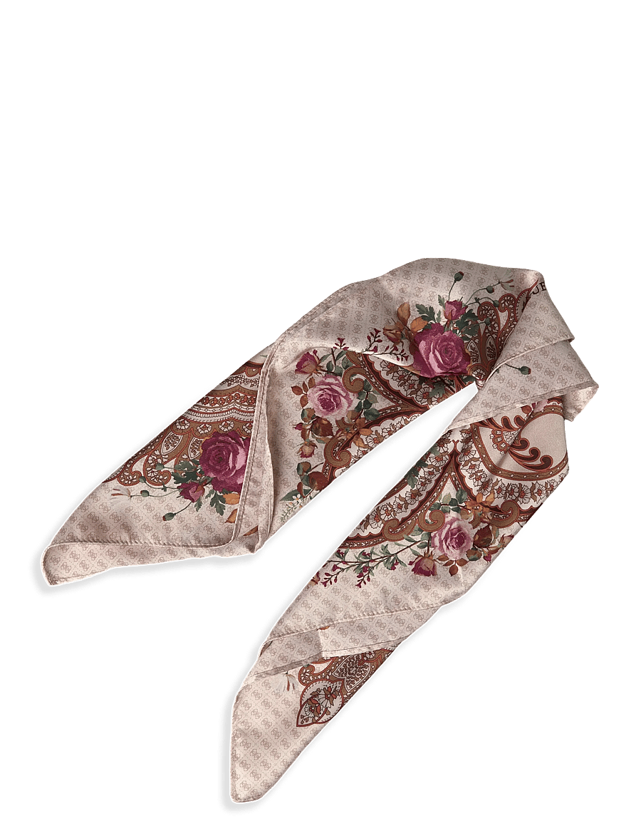 GUESS - 53 X 53 CM SQUARE FOULARD - sjalar - bone - 1