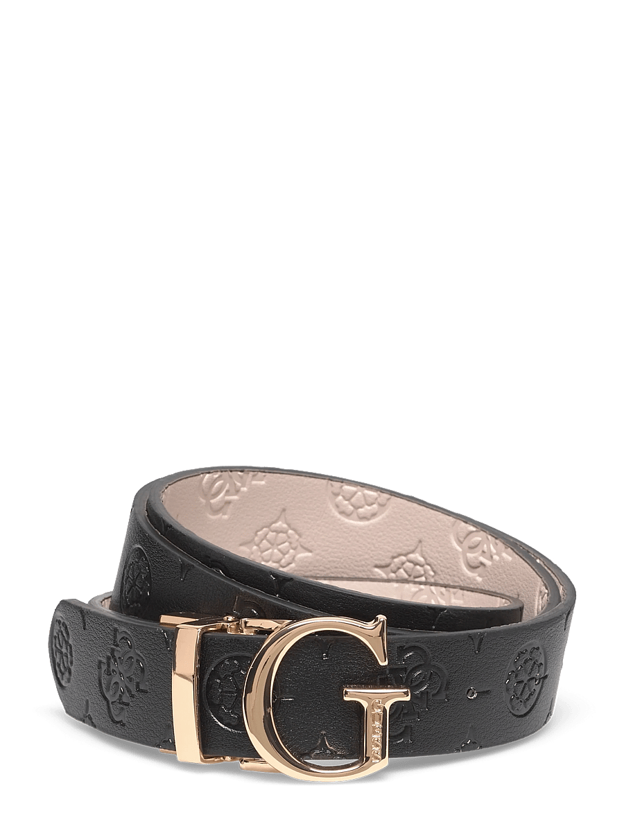GUESS - ADJ&REV PANT BELT - kasdieniai diržai - black/dark taupe - 0