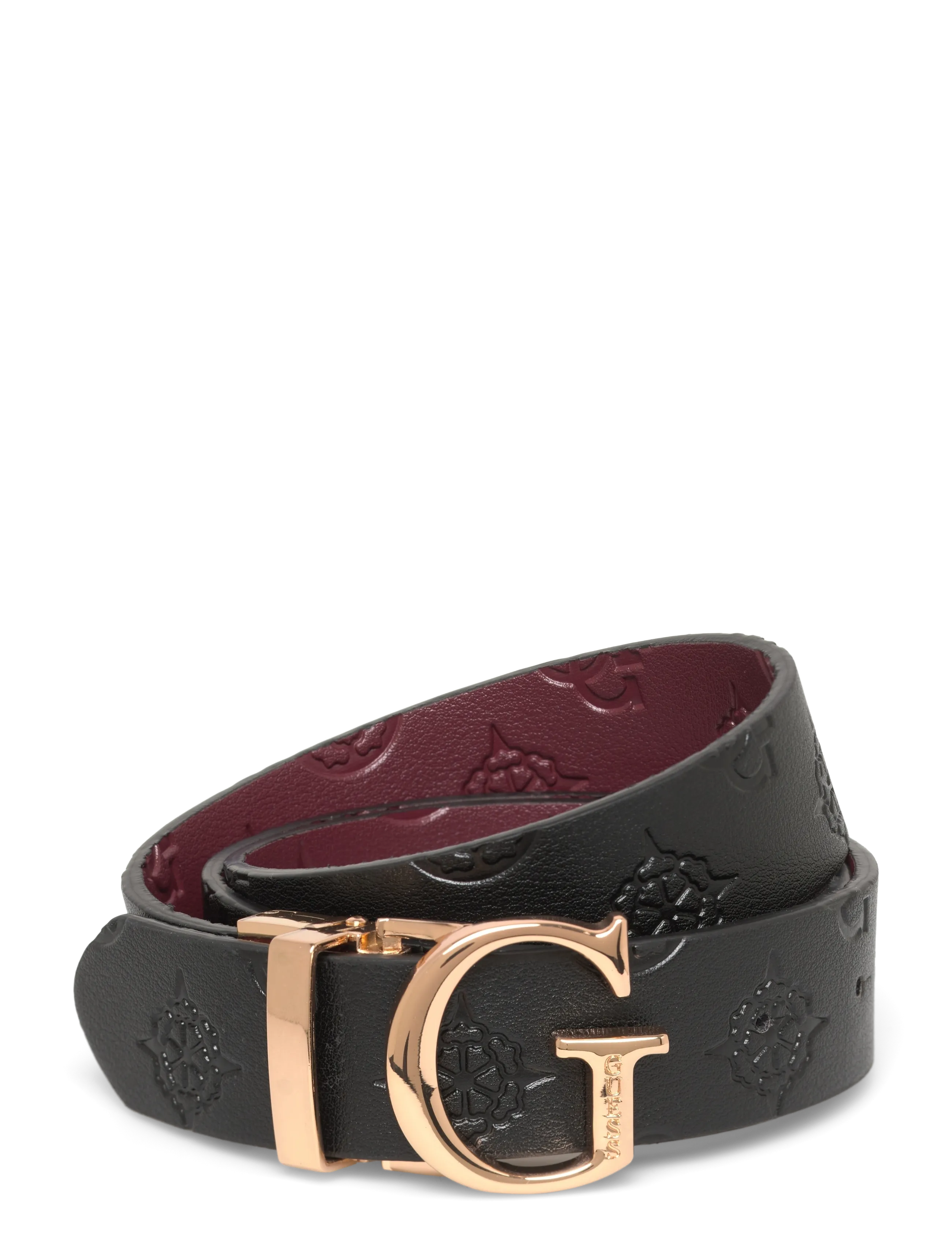 GUESS ADJ&REV PANT BELT - Accessoires - WINE MULTI / burgundy