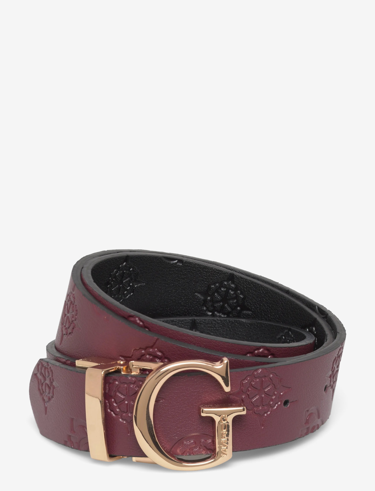 GUESS - ADJ&REV PANT BELT - tavalliset vyöt - wine multi - 3