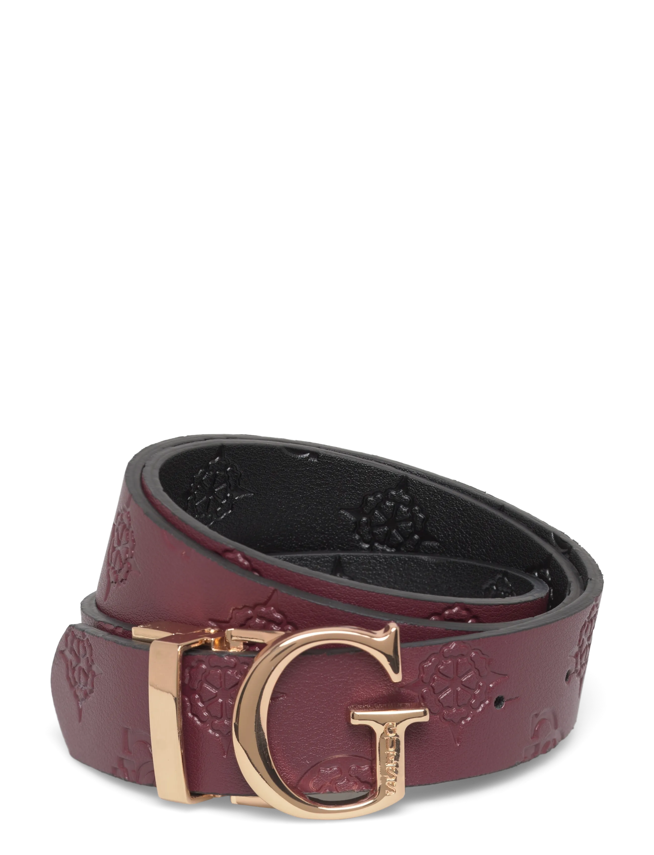GUESS - ADJ&REV PANT BELT - igapäevased vööd - wine multi - 3