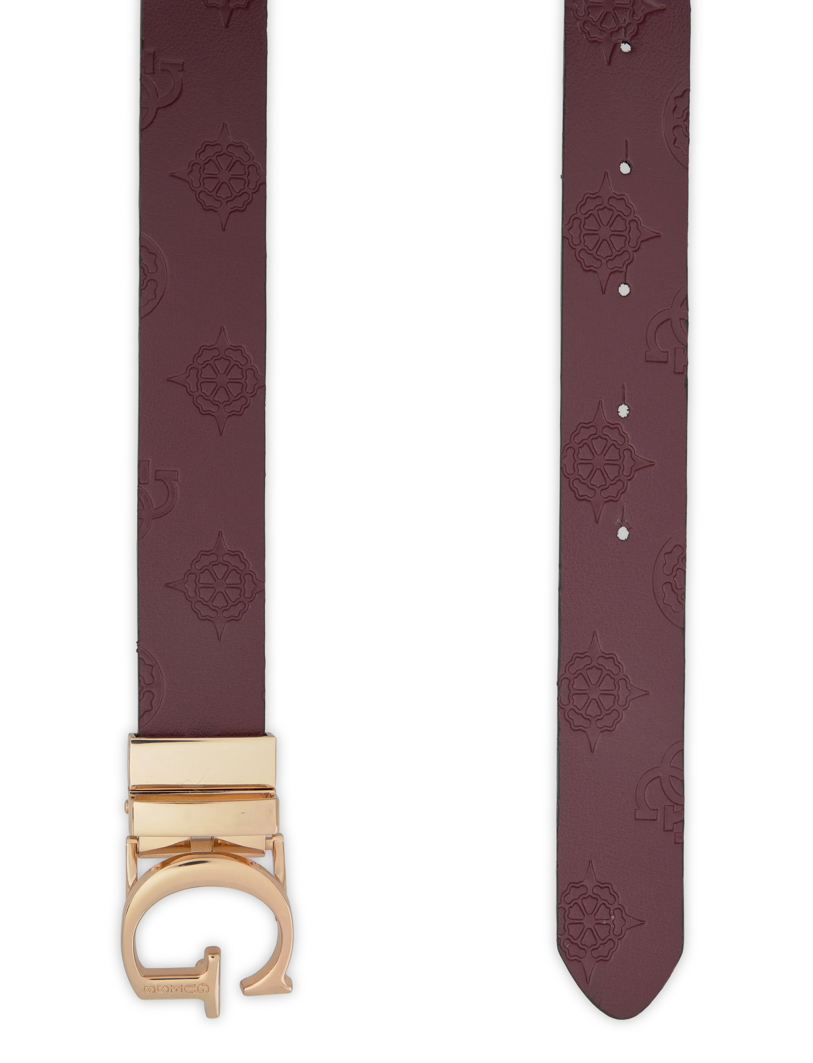 GUESS - ADJ&REV PANT BELT - igapäevased vööd - wine multi - 4