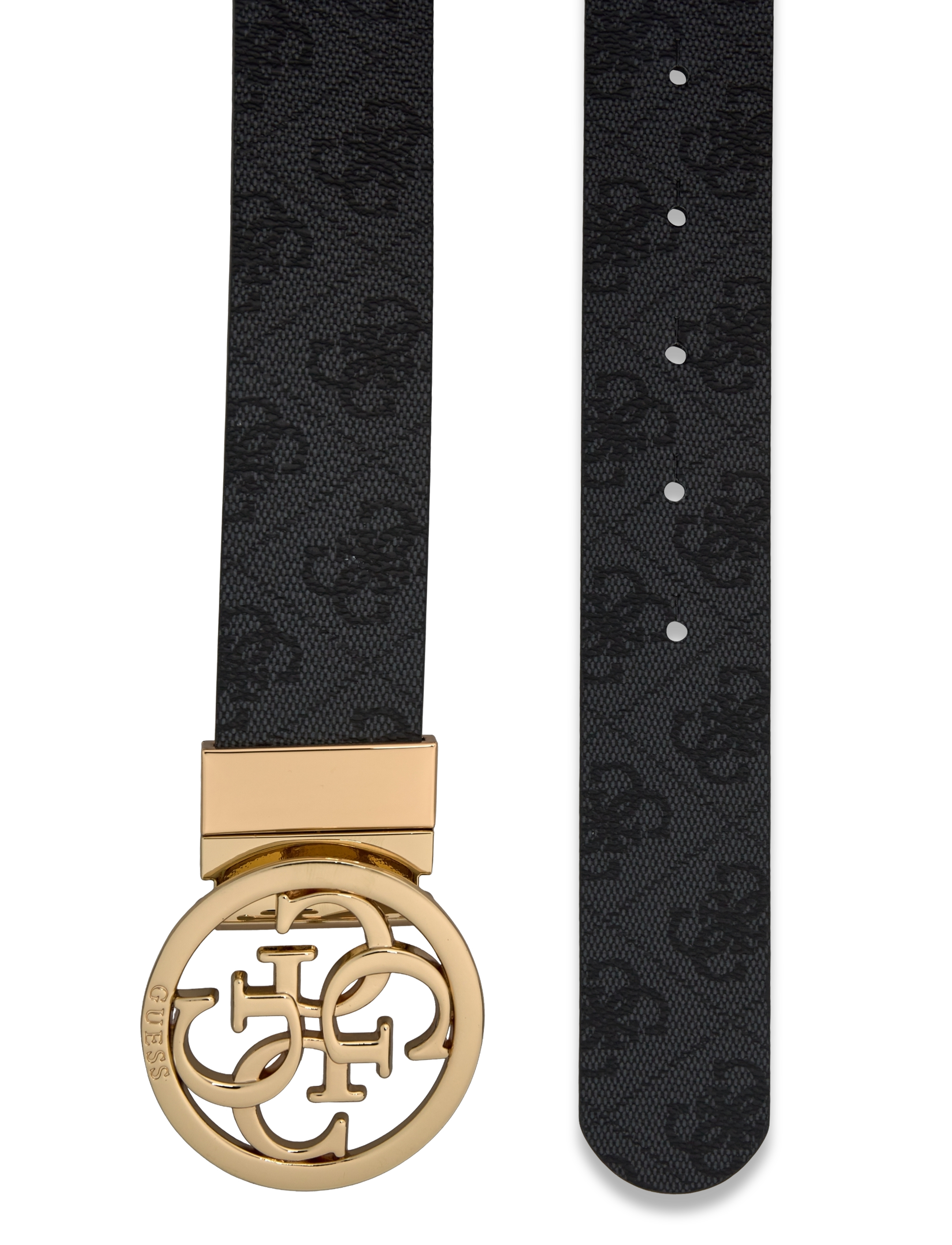GUESS - NOELLE ADJ& PANT BELT H35 - coal logo - 1