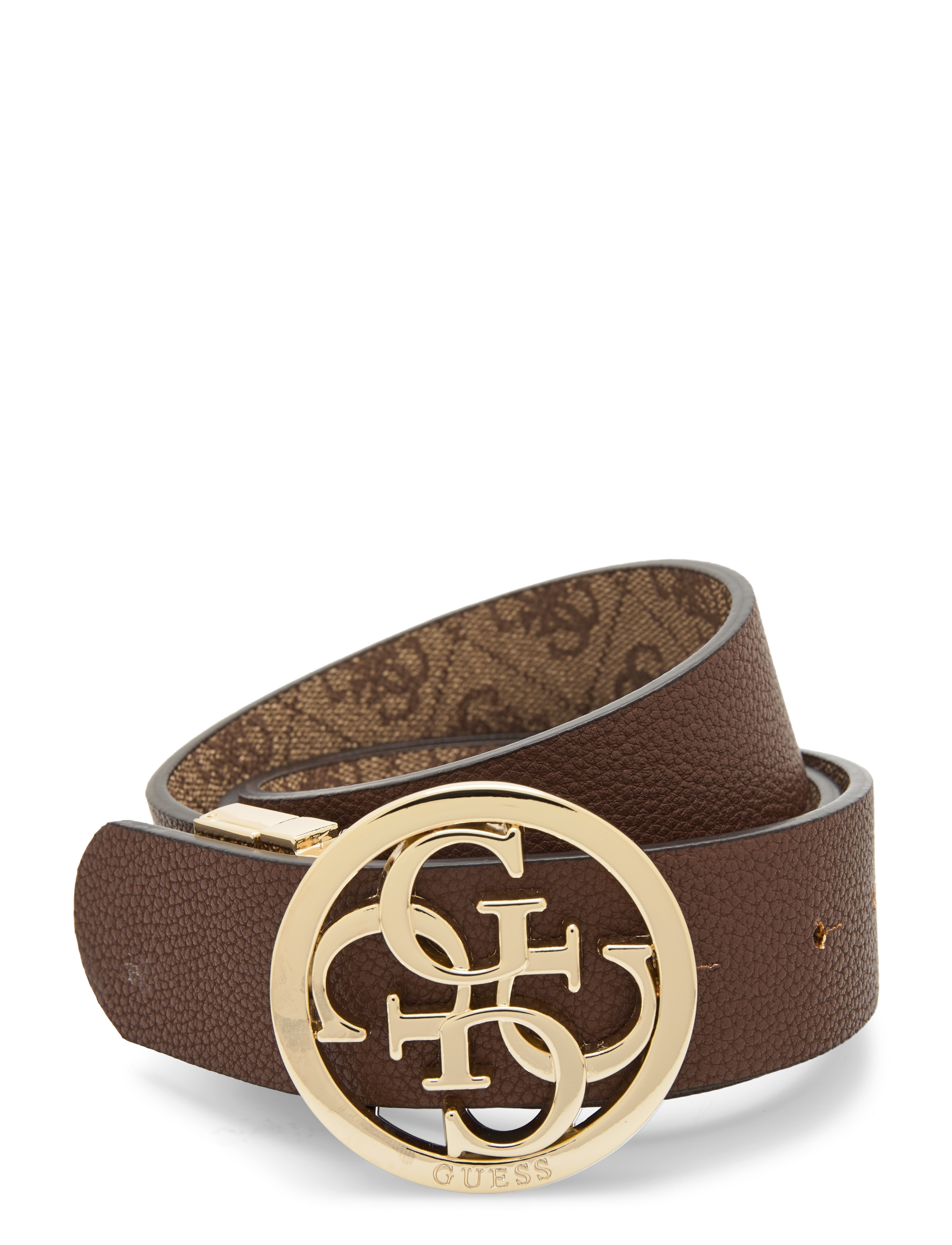 GUESS - NOELLE ADJ& PANT BELT H35 - latte logo - 1