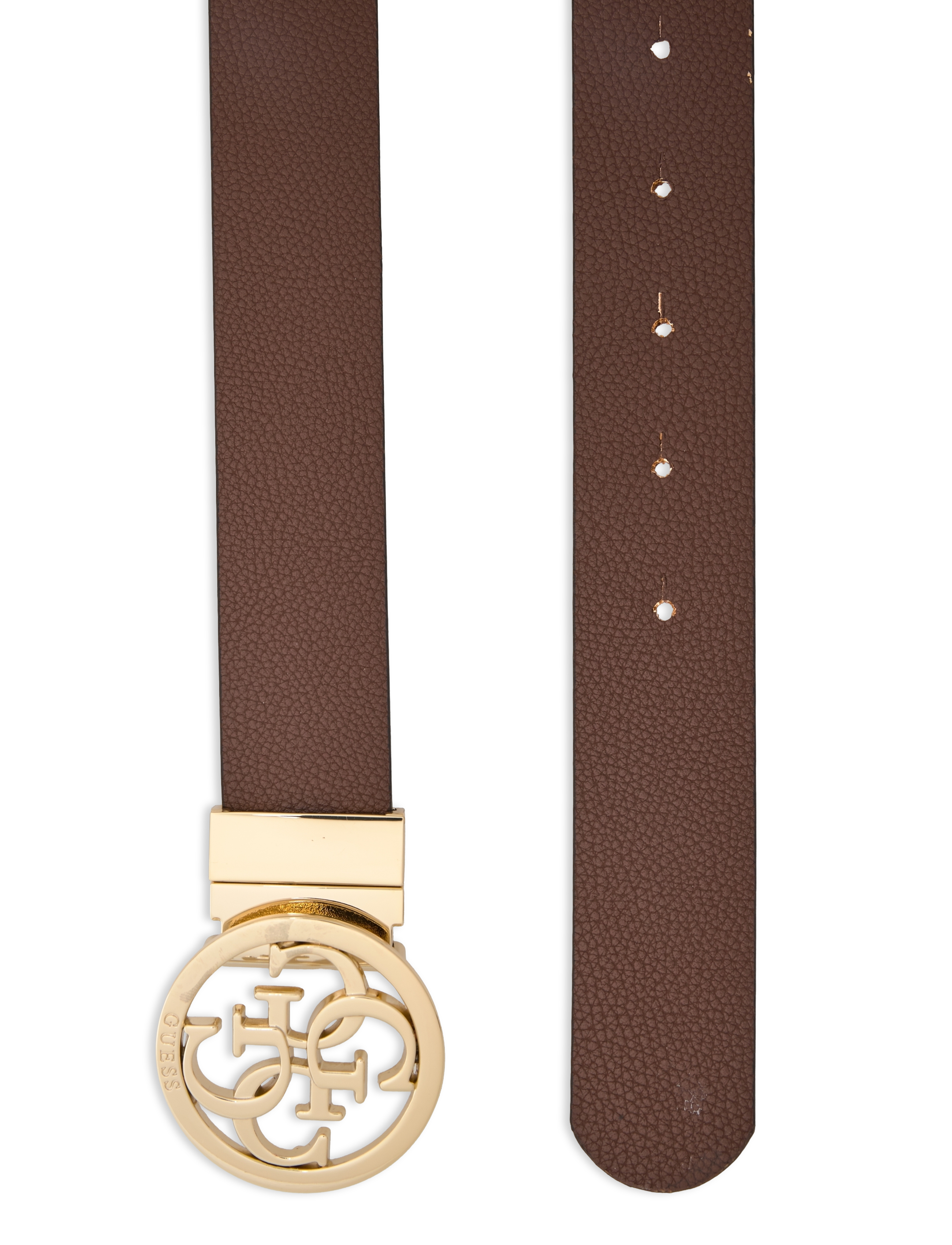 GUESS - NOELLE ADJ& PANT BELT H35 - latte logo - 2