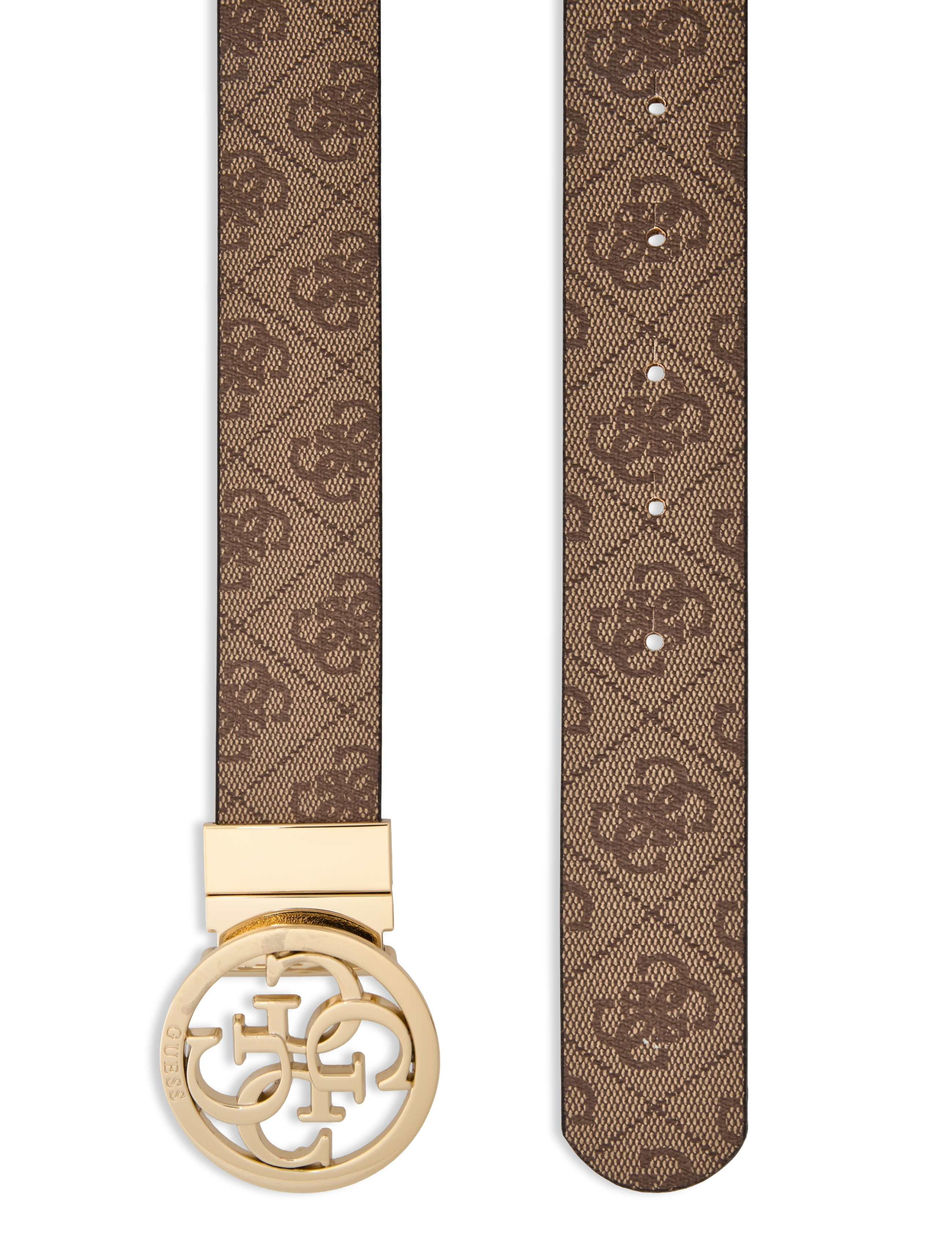 GUESS - NOELLE ADJ& PANT BELT H35 - latte logo - 3