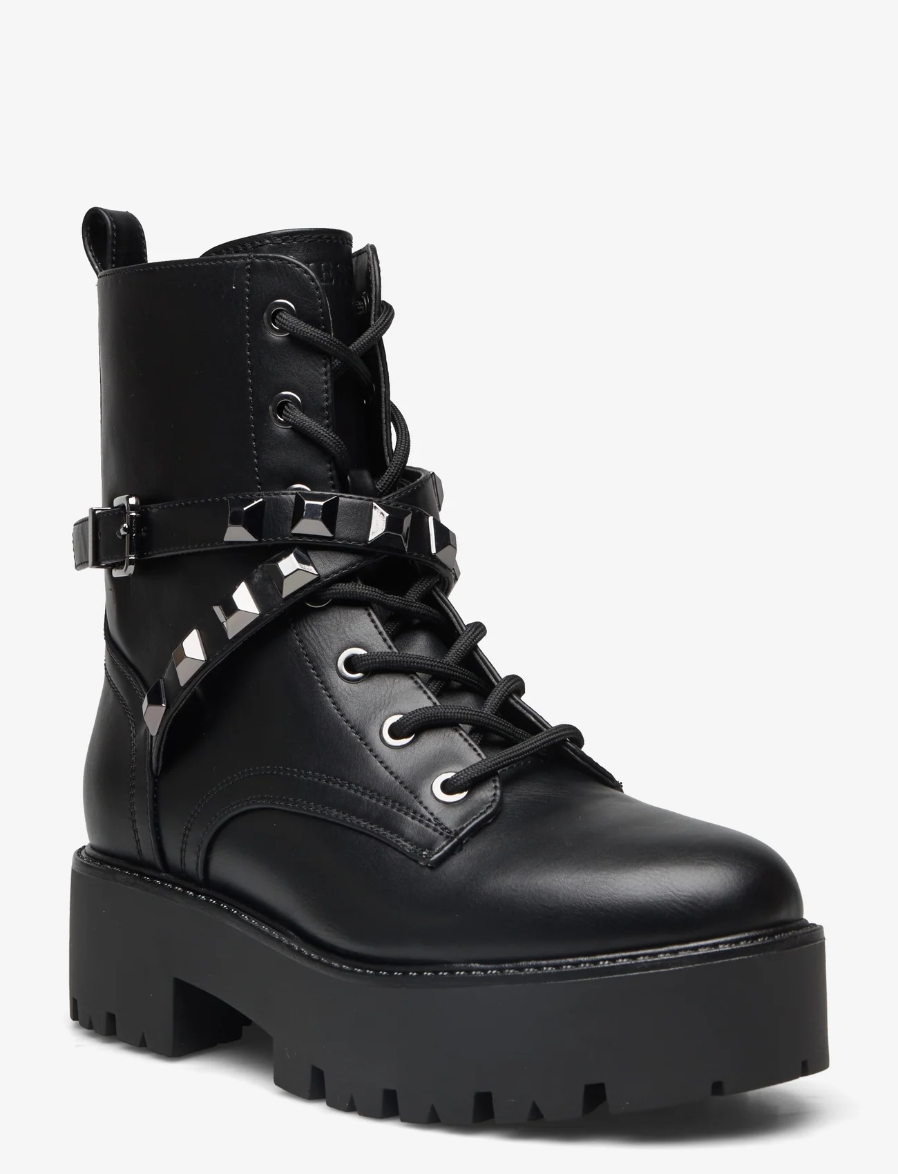 GUESS - VAIDA - flat ankle boots - black - 0
