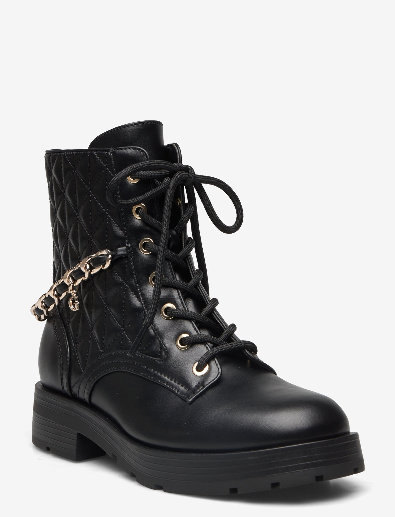 Lace Up Guess Ladies Boots Guess Women's Stylish Ankle Boots Black