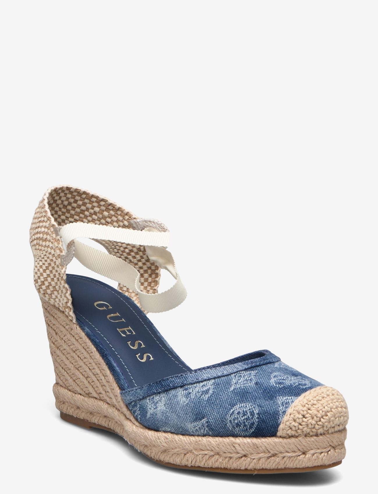 GUESS - CYRENA - heeled espadrilles - blue - 0