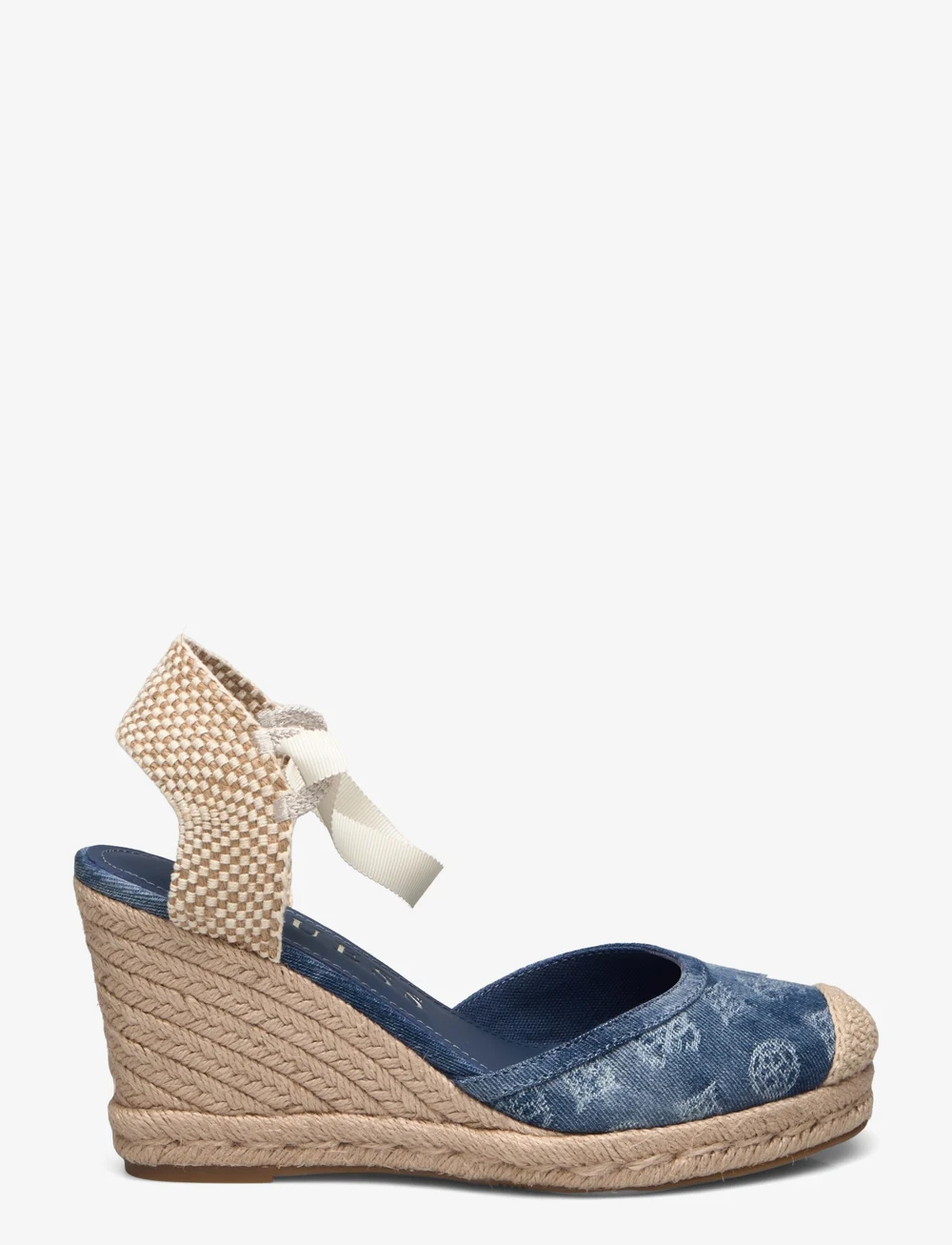 GUESS - CYRENA - espadrillos med klack - blue - 1