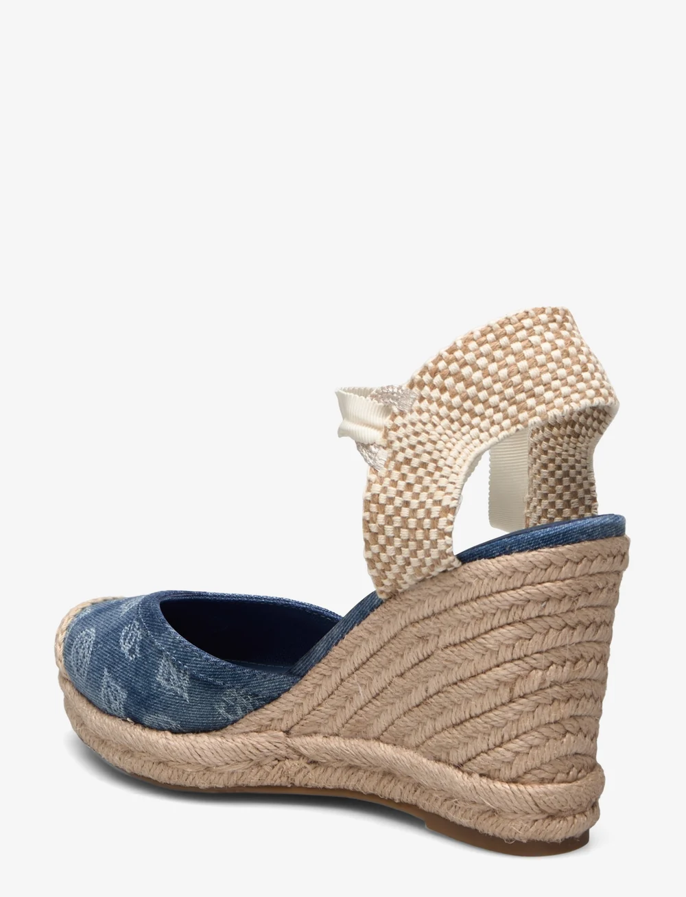 GUESS - CYRENA - espadrillos med klack - blue - 2