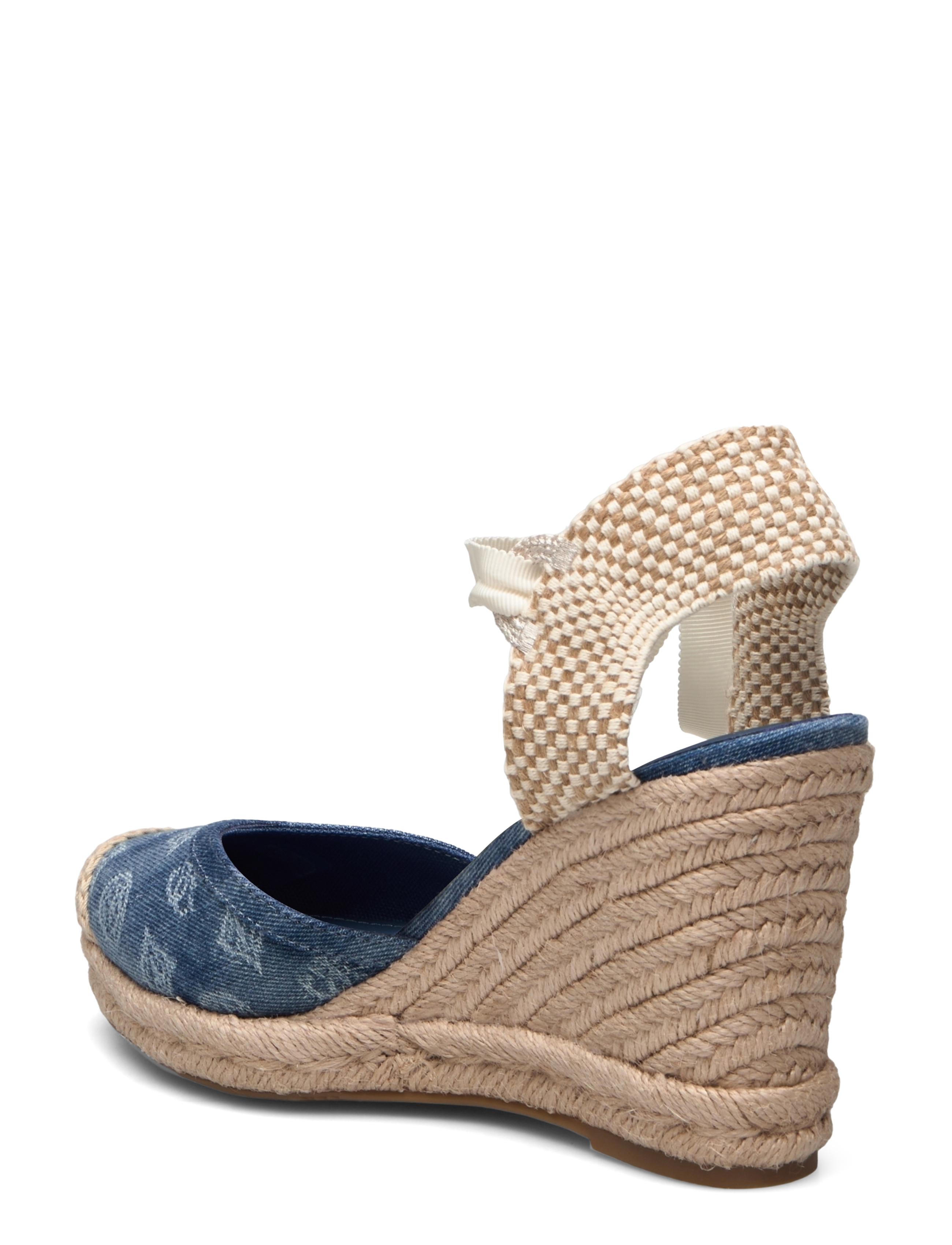 GUESS - CYRENA - espadrilles mit absatz - blue - 2