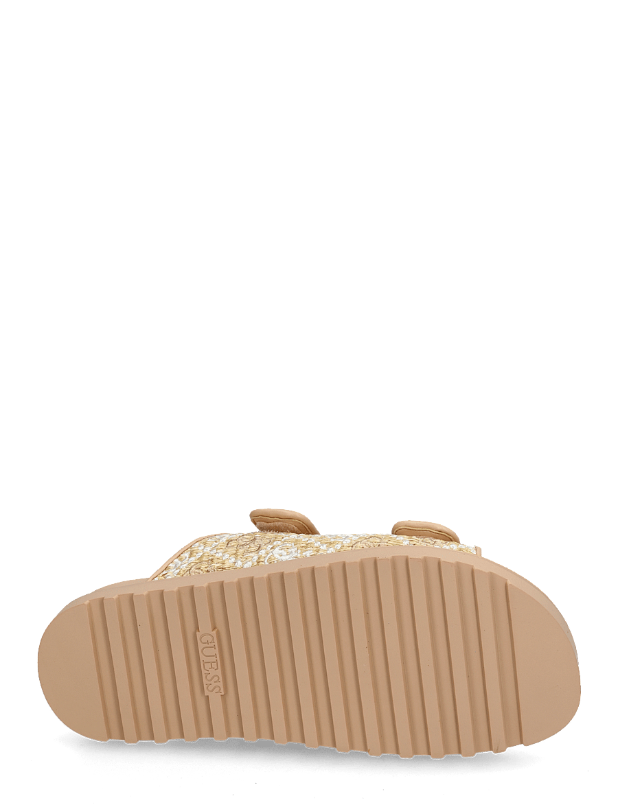 GUESS - FADELIZZ - sandales plates - cream - 4