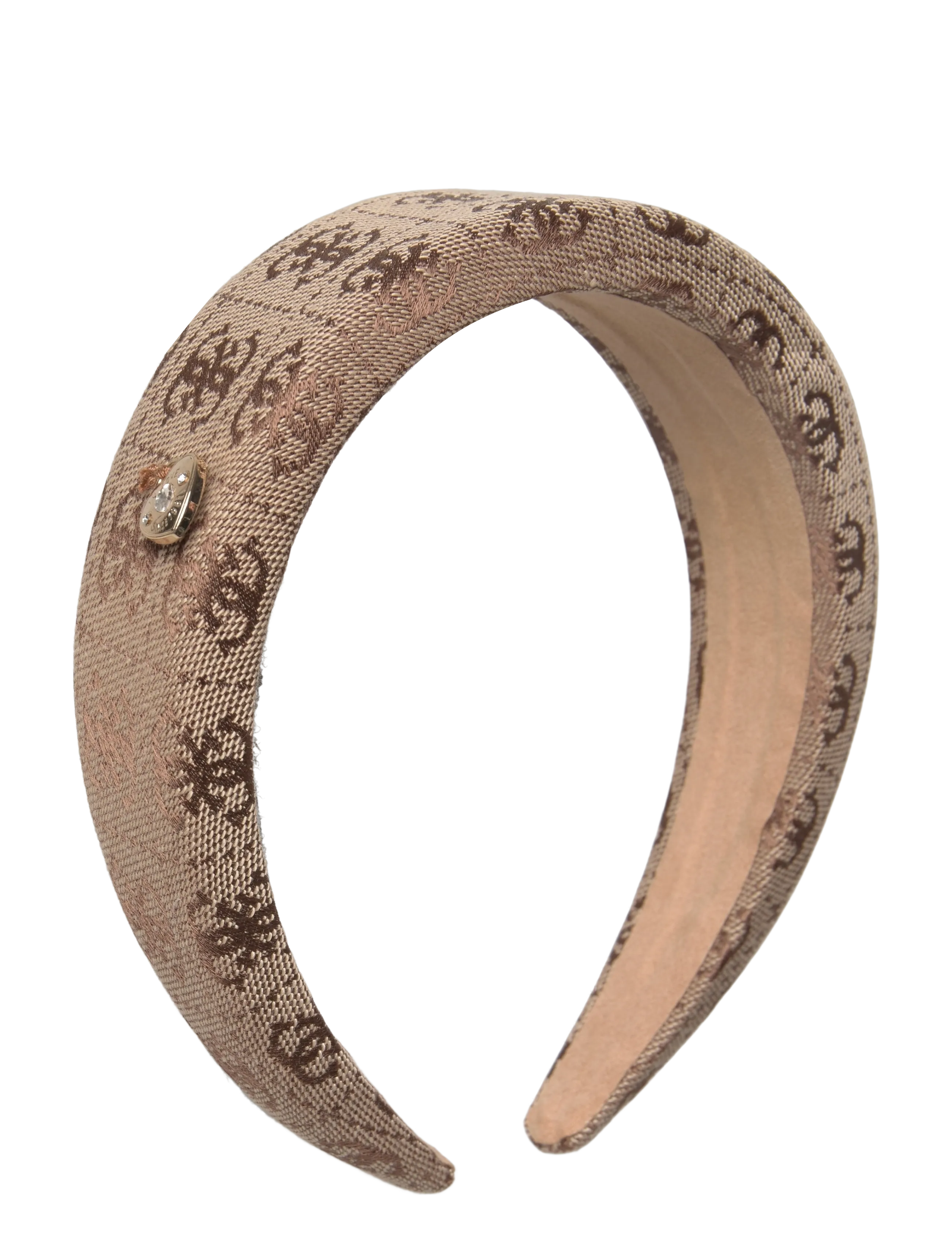 GUESS NOELLE II GIFT SCRNCH&HEADBND - Skrybėlės ir kepurės - LATTE LOGO / beige