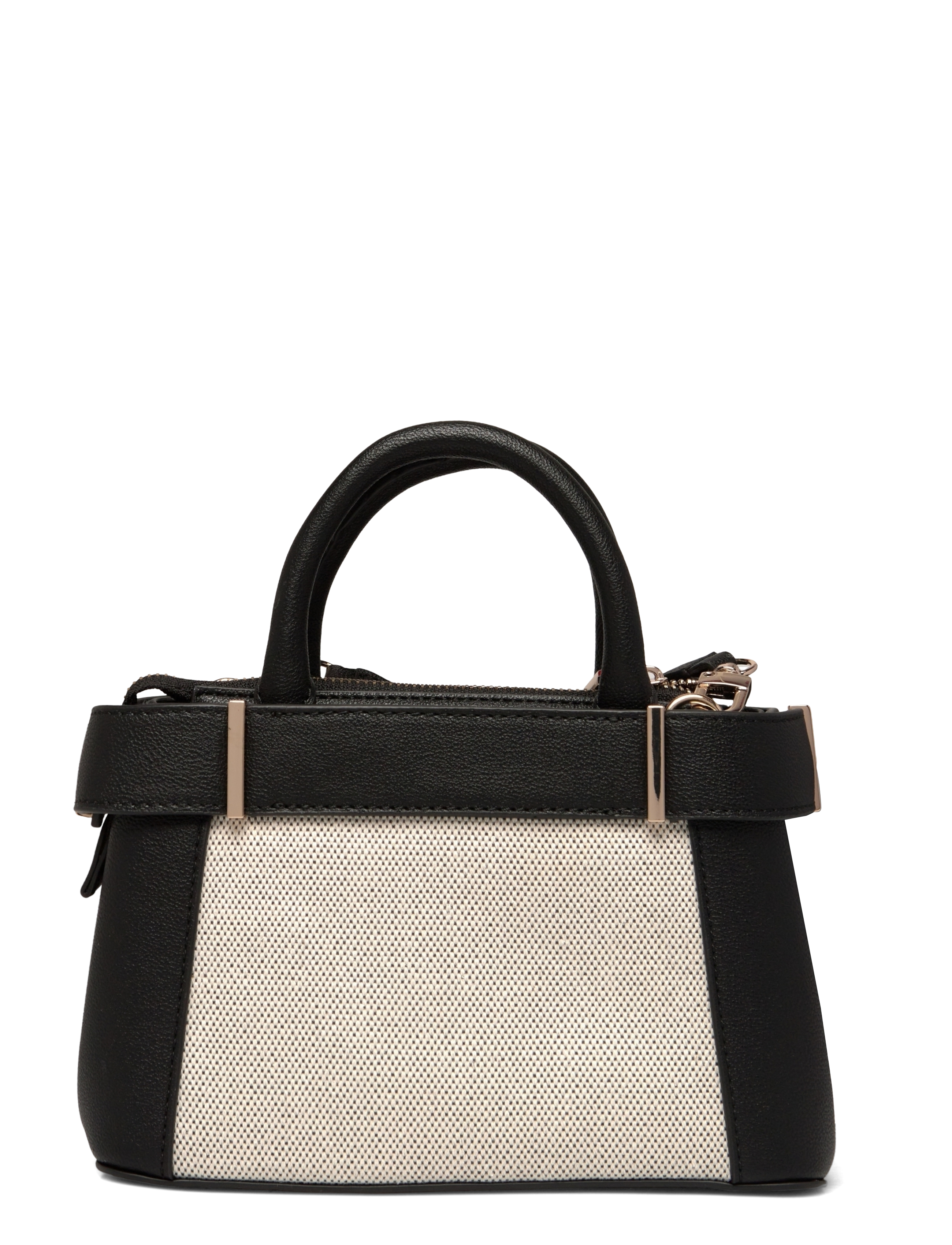 GUESS - ANADELA MINI SATCHEL - natural/black - 1