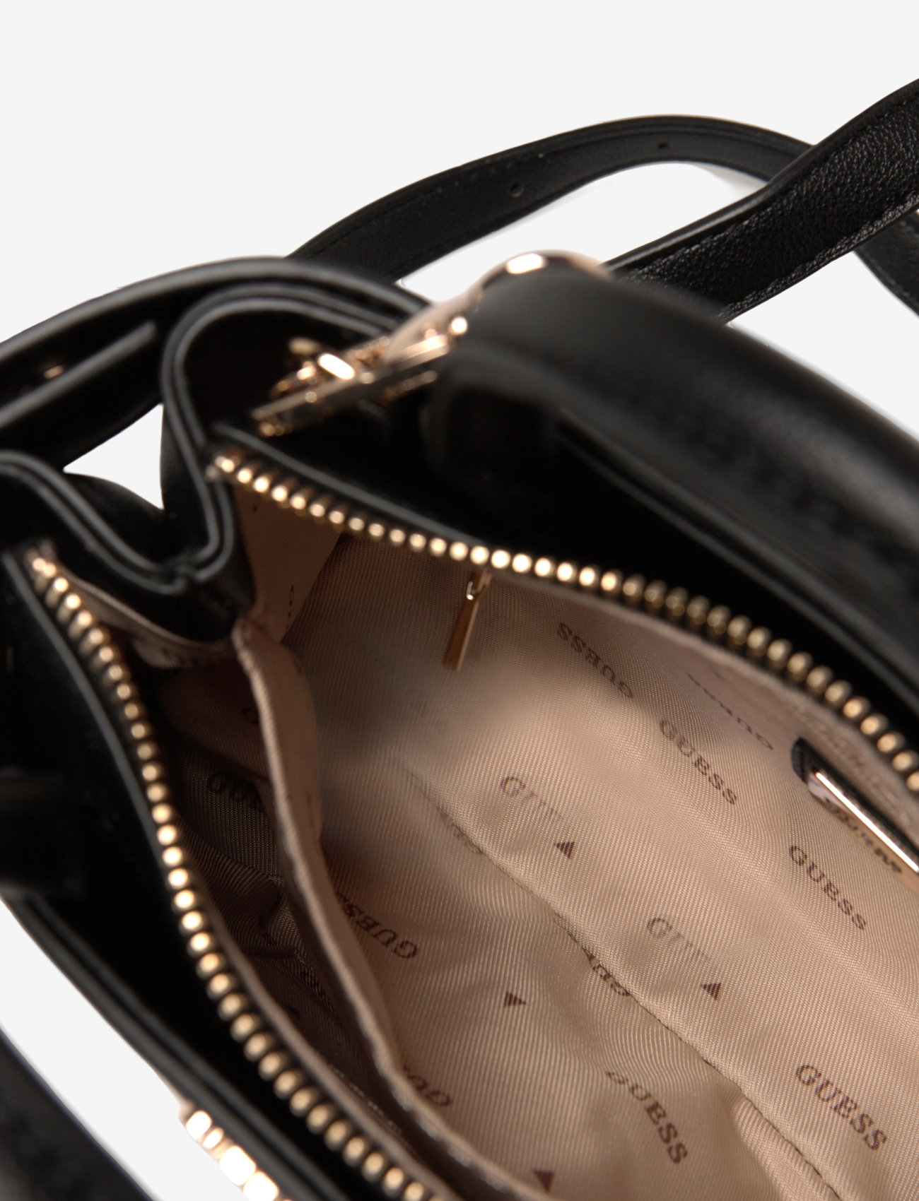 GUESS - ANADELA MINI SATCHEL - natural/black - 4