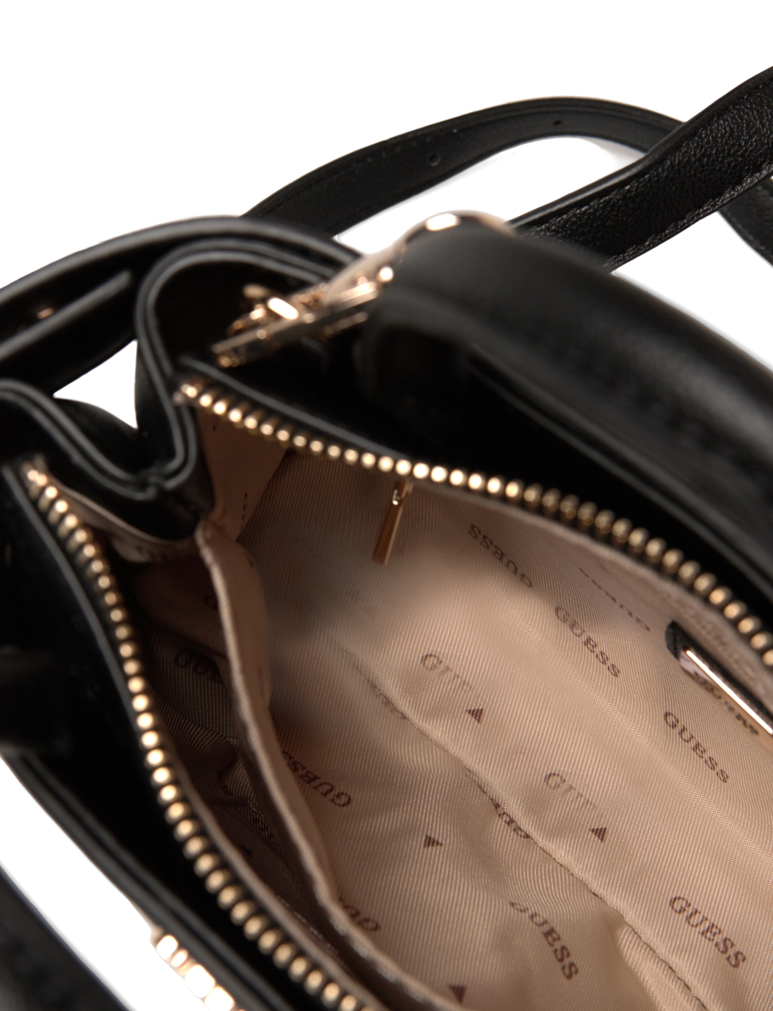 GUESS - ANADELA MINI SATCHEL - natural/black - 4