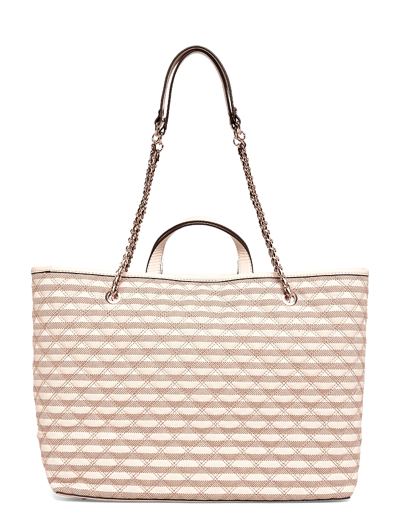 GUESS - GIULLY II LARGE 2 IN 1 TOTE - tote bags - taupe multi - 1