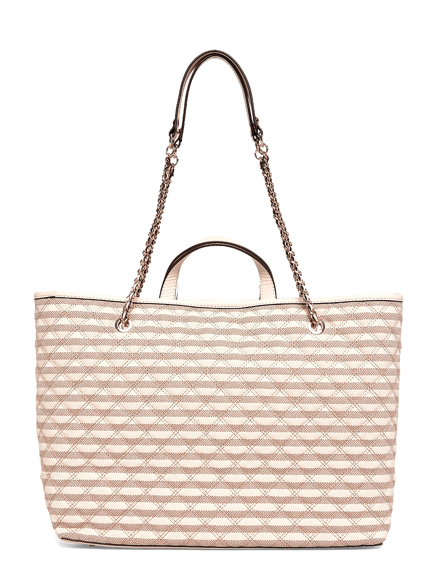GUESS - GIULLY II LARGE 2 IN 1 TOTE - tote bags - taupe multi - 1