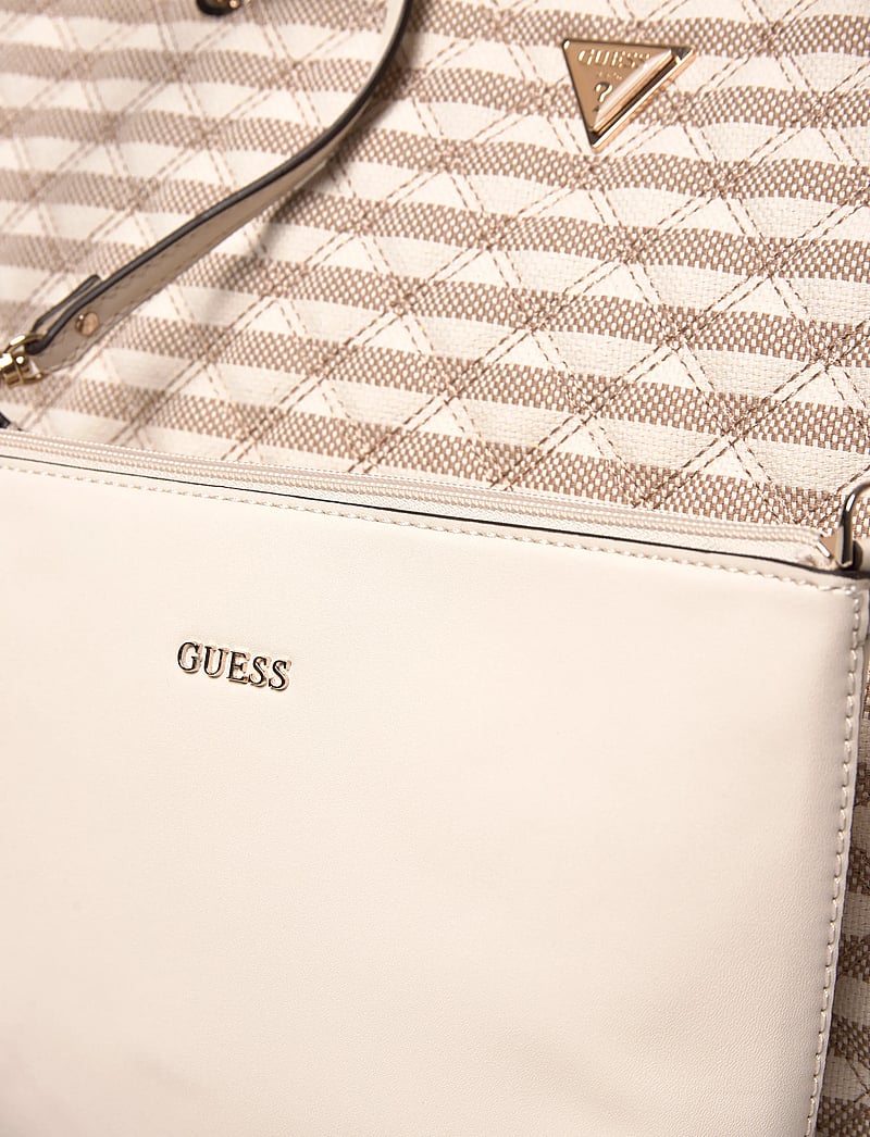 GUESS - GIULLY II LARGE 2 IN 1 TOTE - tote bags - taupe multi - 4