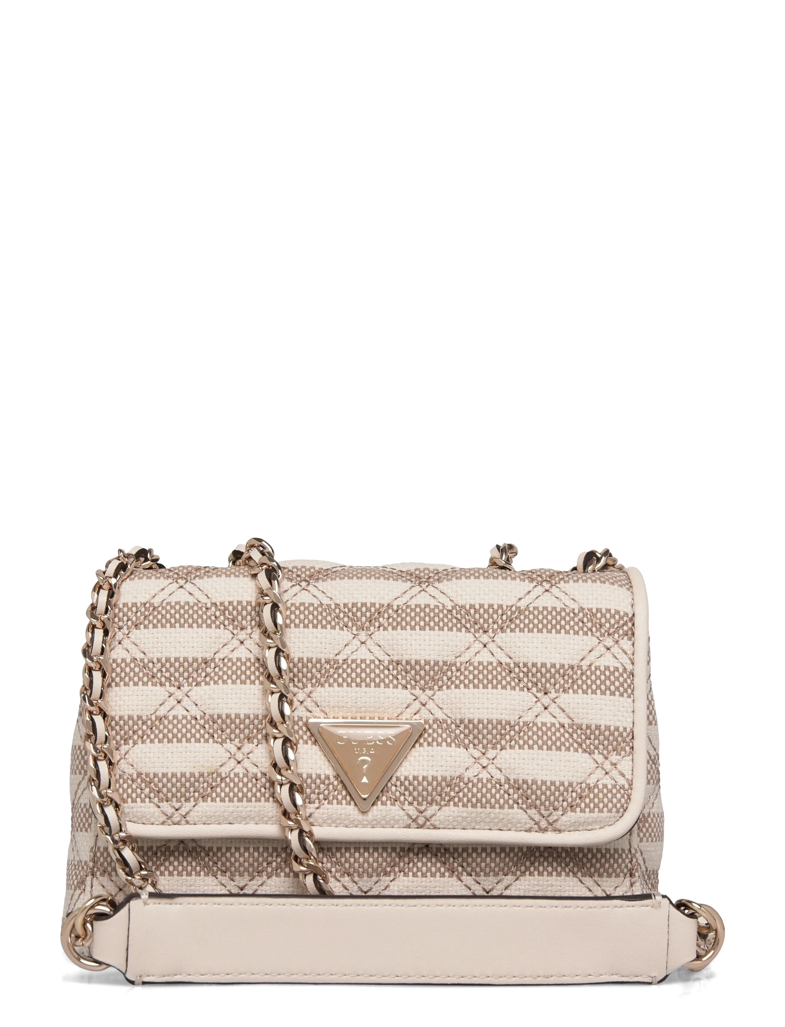 GUESS Giully Ii Mini 2 Comp Cvtr Flp, One Size, Bags, Beige - Small Shoulder Bags-crossbody Frauen