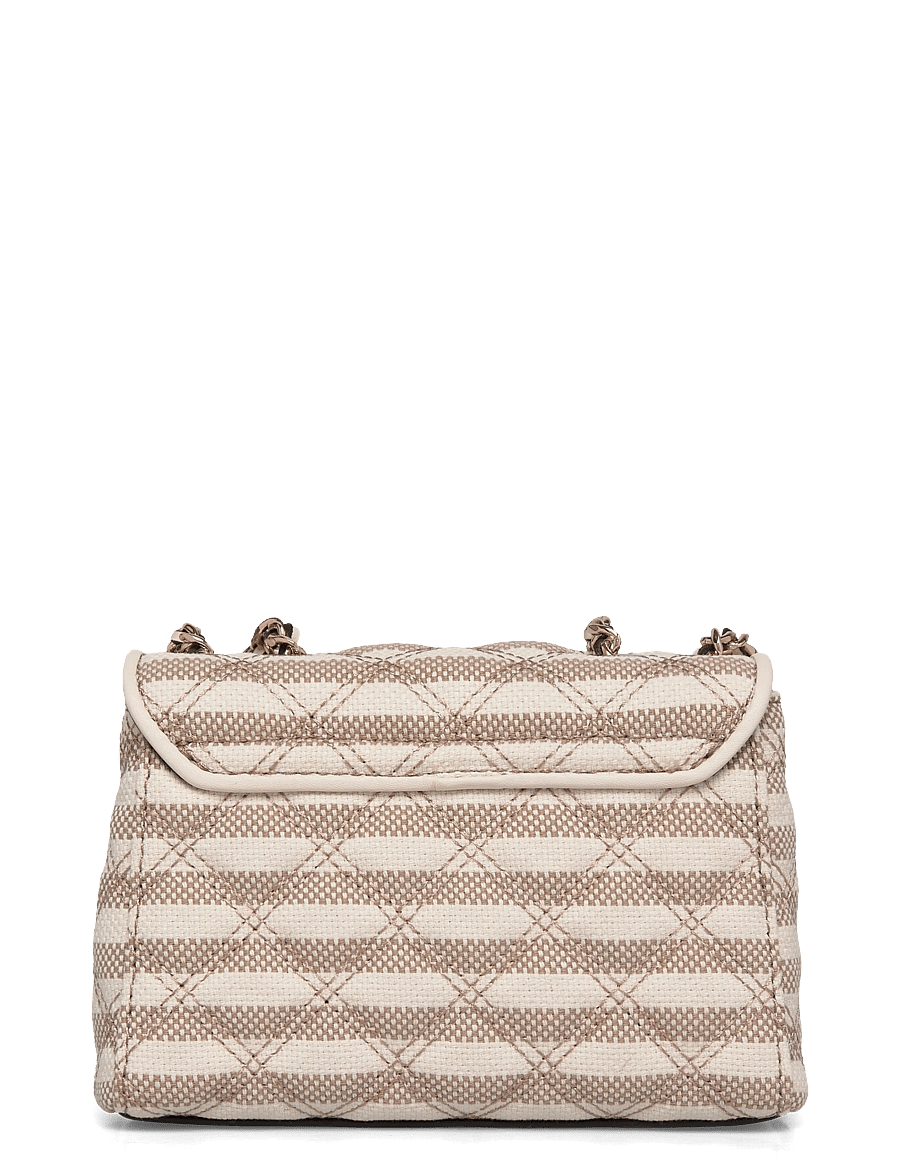 GUESS - GIULLY II MINI 2 COMP CVTR FLP - crossbody bags - taupe multi - 1
