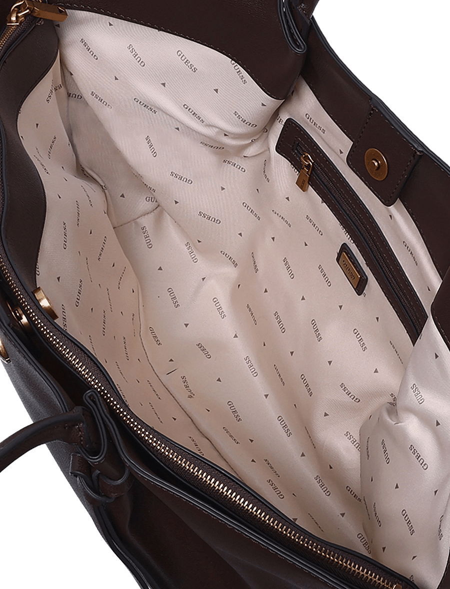 GUESS - ALLEGRA GIRLFRIEND TOTE - tote bags - brown - 3