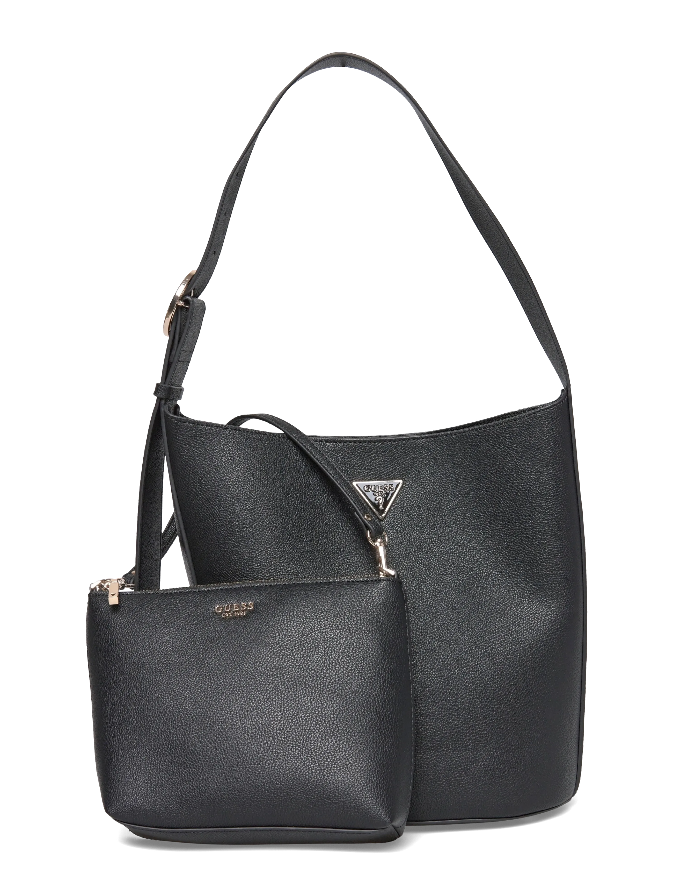 GUESS Meridian Ii Bucket, One Size, Black, Tasker > Spande, Dame