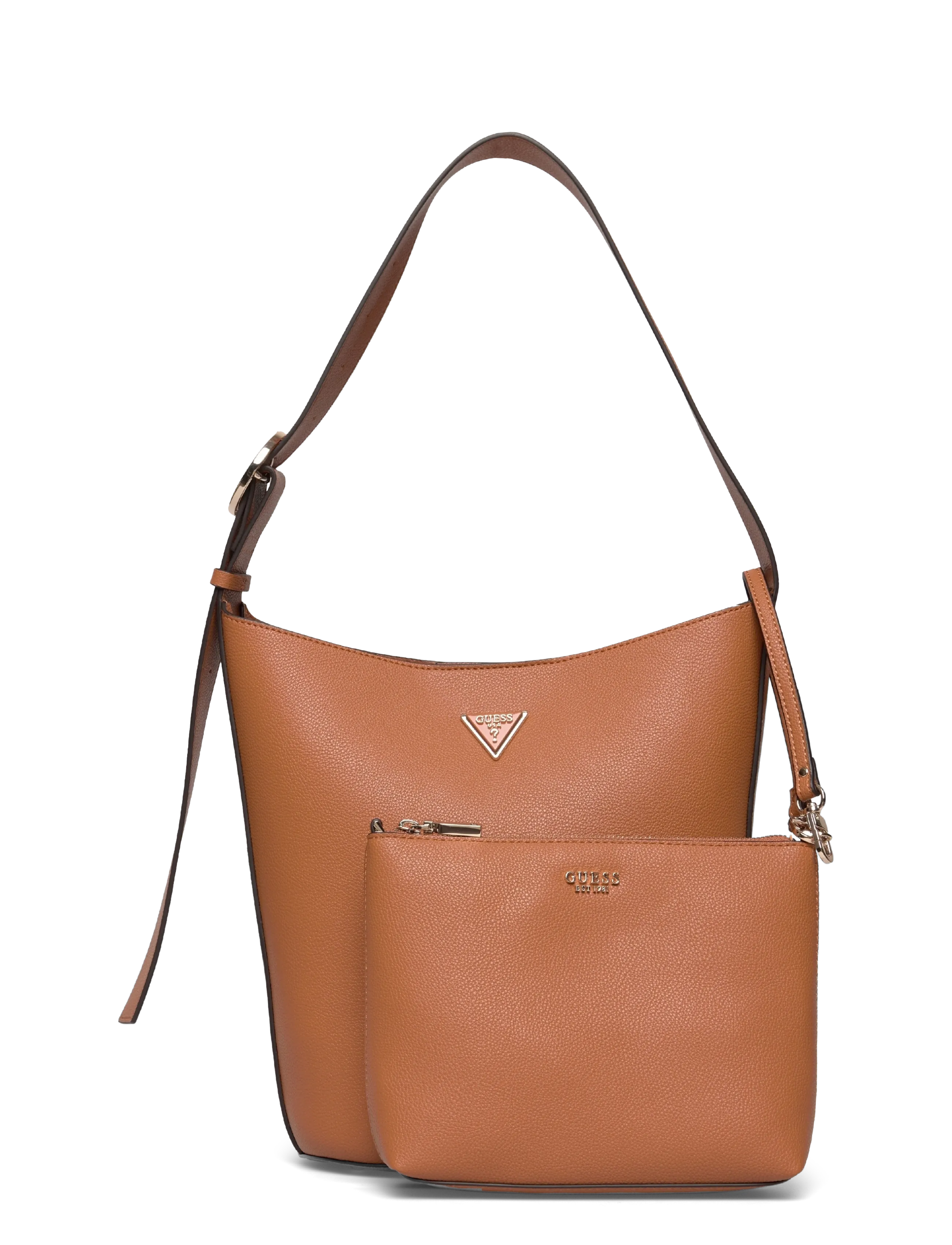 GUESS Meridian Ii Bucket, One Size, Bags, Braun - Bucket Bag, Frauen