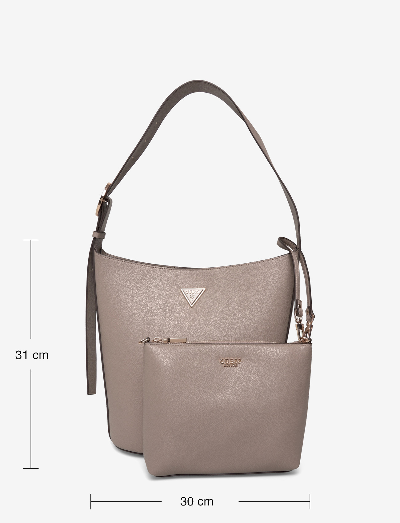 GUESS - MERIDIAN II BUCKET - bucket bags - dark taupe - 3