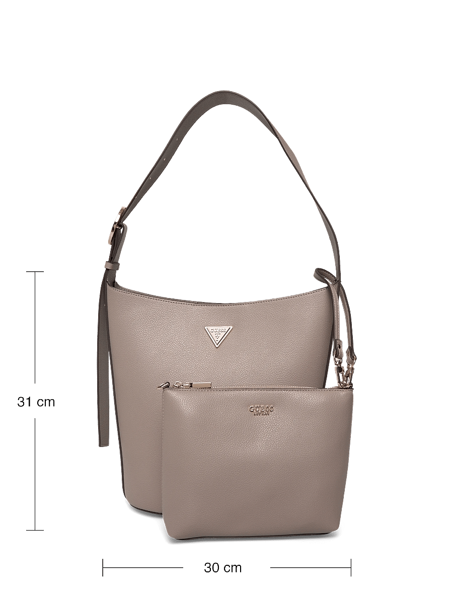 GUESS - MERIDIAN II BUCKET - bucket bags - dark taupe - 3