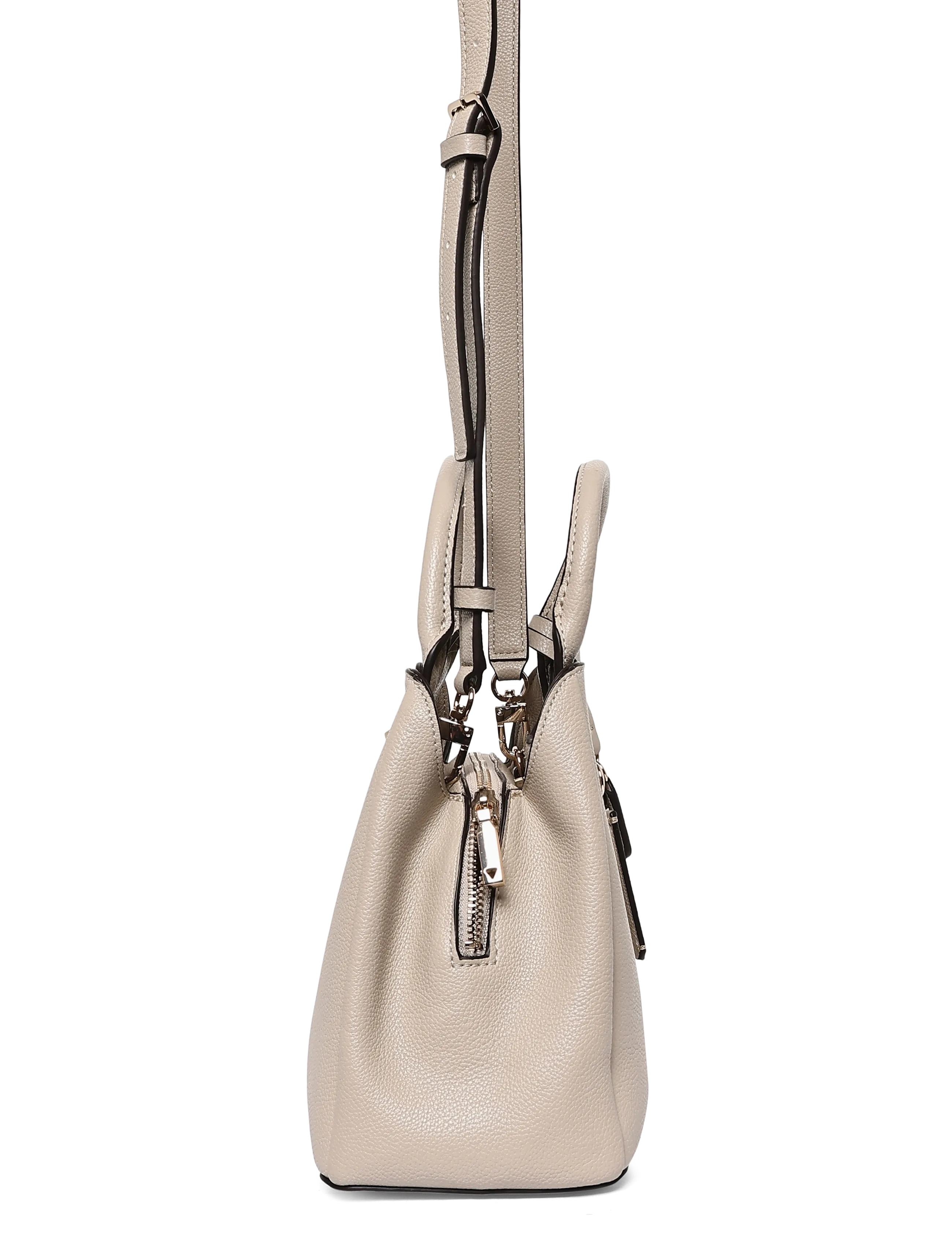 GUESS - MERIDIAN II SML GFRND CARRYALL - hverdags stil - light taupe - 3