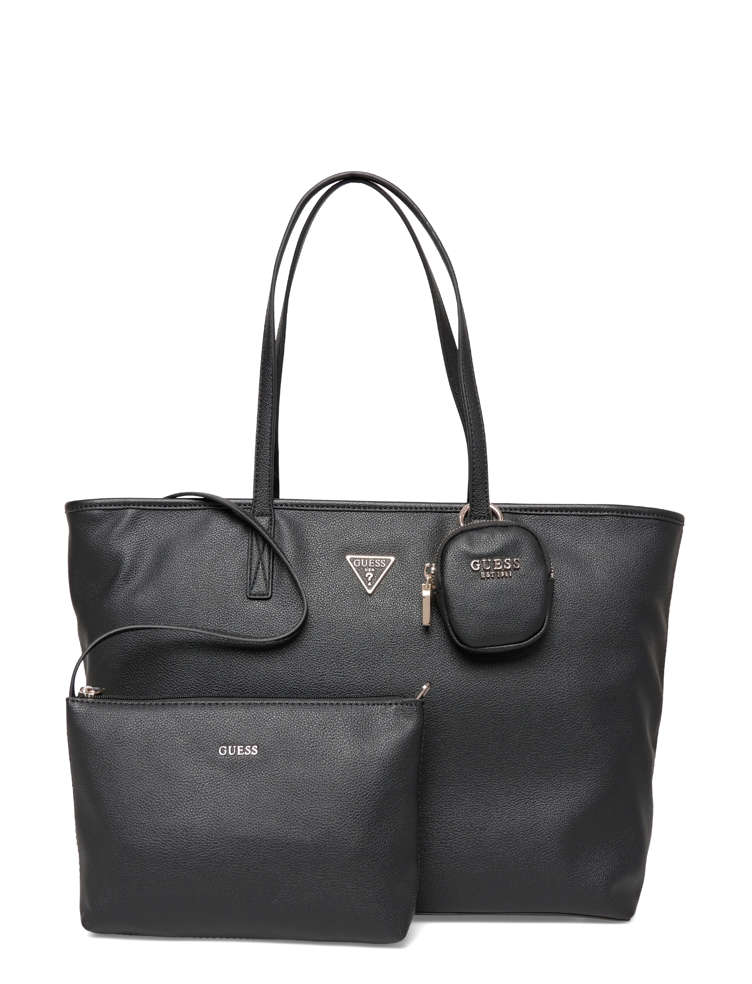 GUESS POWER PLAY II LARGE TECH TOTE - Taschen - BLACK / black