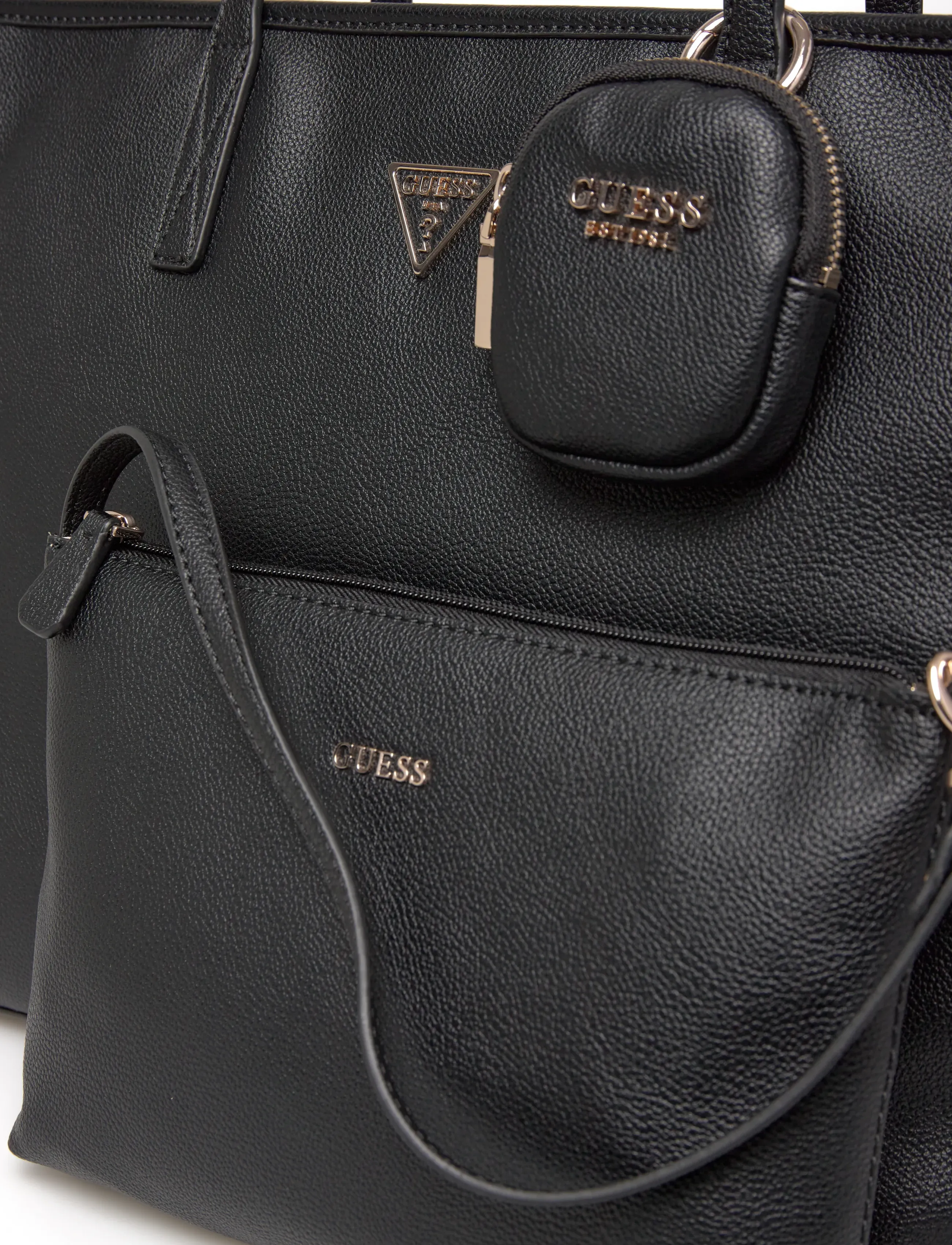 GUESS - POWER PLAY II LARGE TECH TOTE - talpios rankinės - black - 3